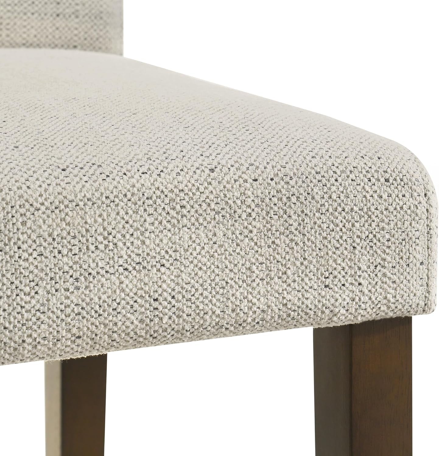 Ivory Upholstered Counter Height Bar Stools Set of Three