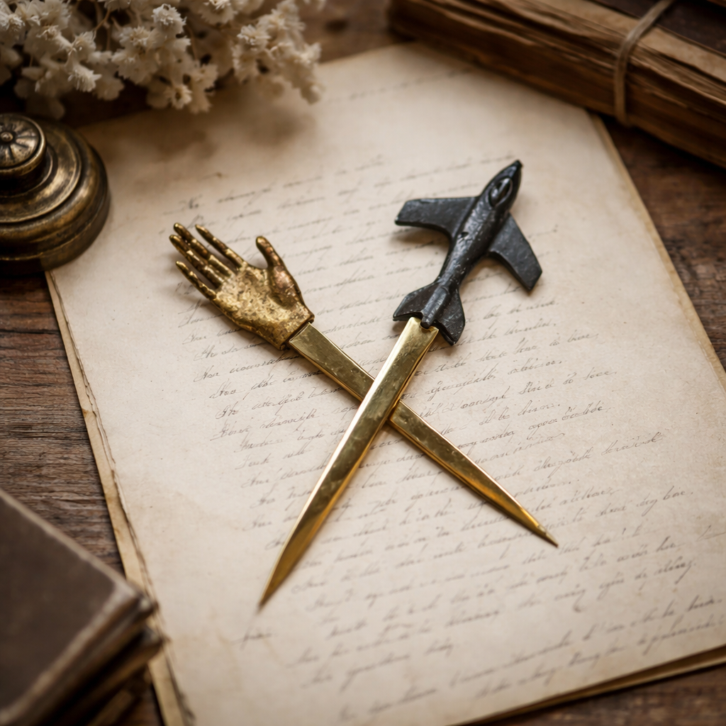 Pewter Airplane Letter Opener