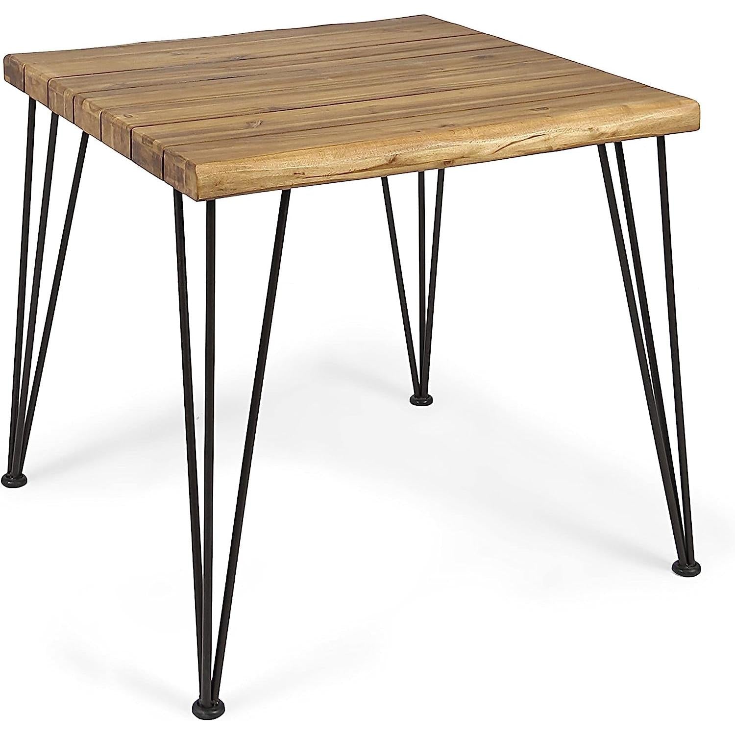 Industrial Acacia Wood Dining Table 150 to 200 cm Rustic