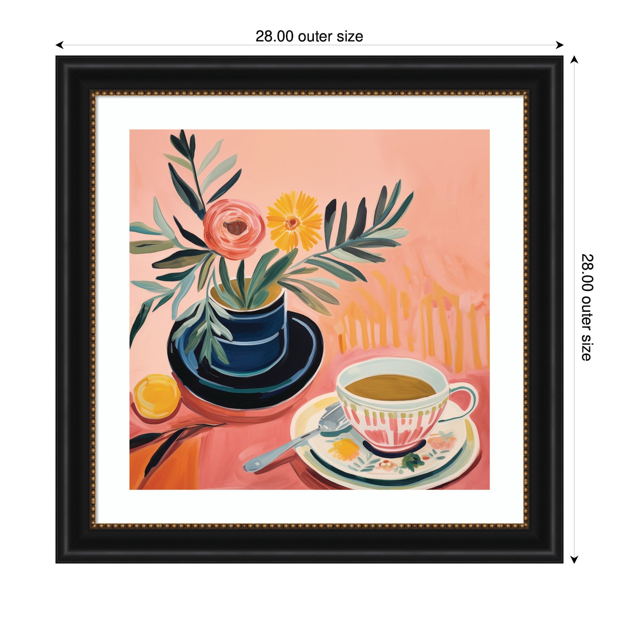 Framed Art Cozy Coffee by The Creative Bunch Studio