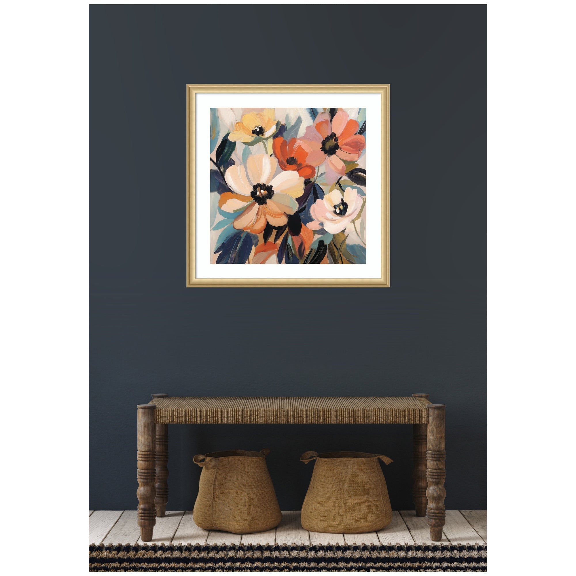 Framed Art Garden Bloom Abstract Bouquet III by The Creative Bunch Studio
