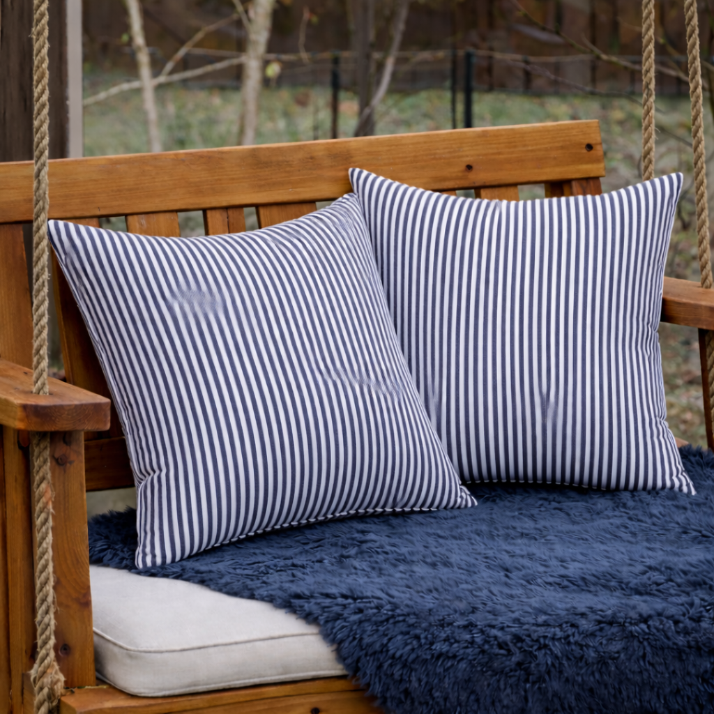 2 Pack Outdoor Throw Pillows, Waterproof & Fade-Resistant Patio Cushions