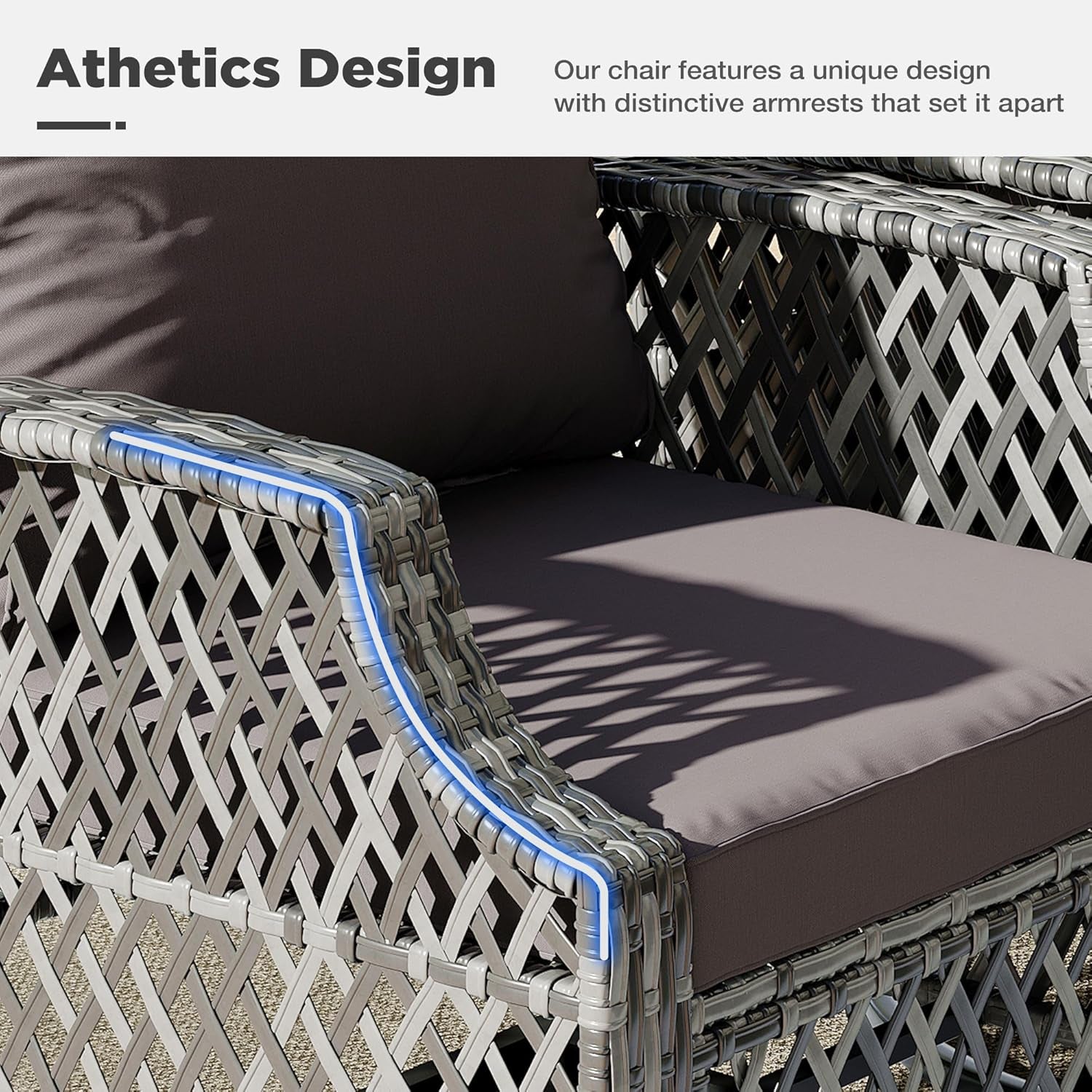 7 Piece Wicker Patio Furniture Set with Storage Coffee Table