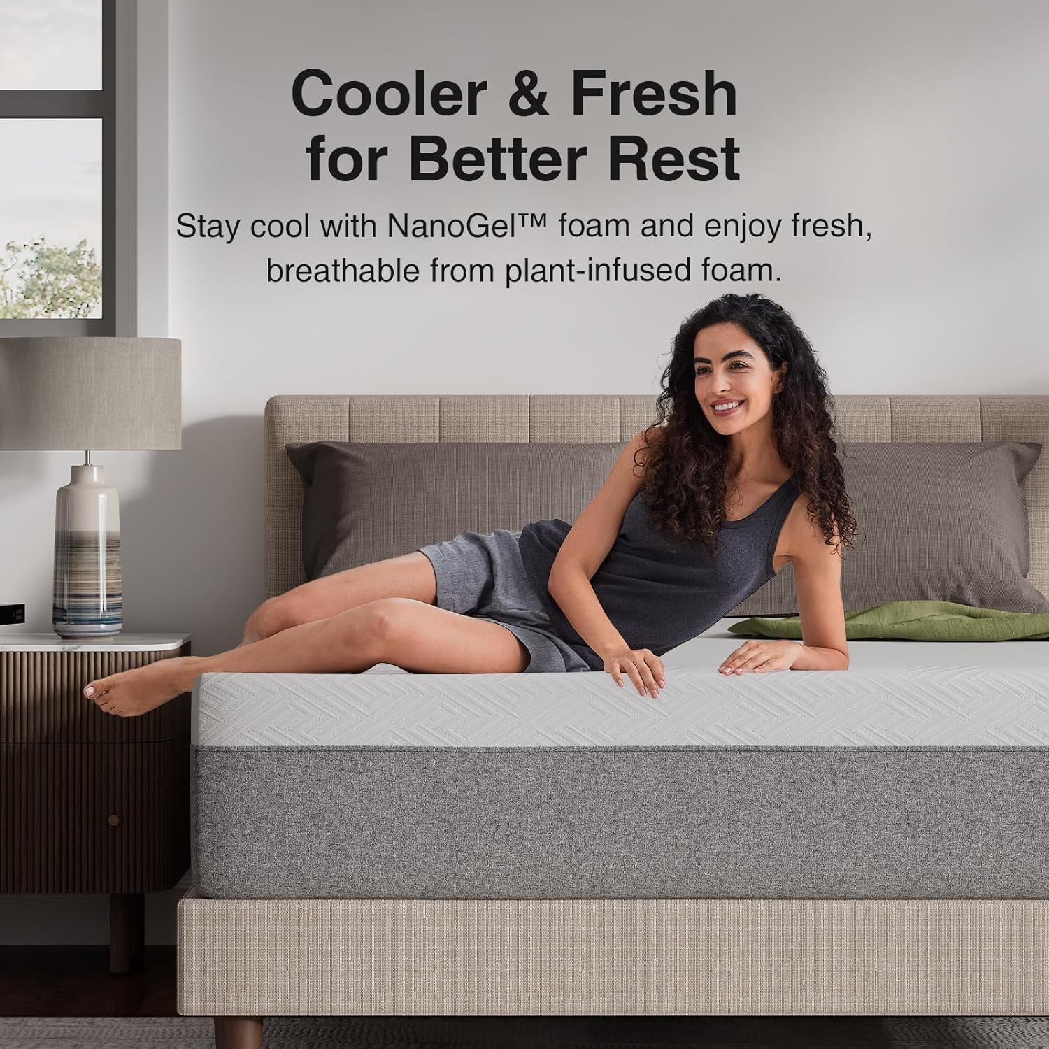 12 Inch King Gel Memory Foam Mattress CertipurUS Certified