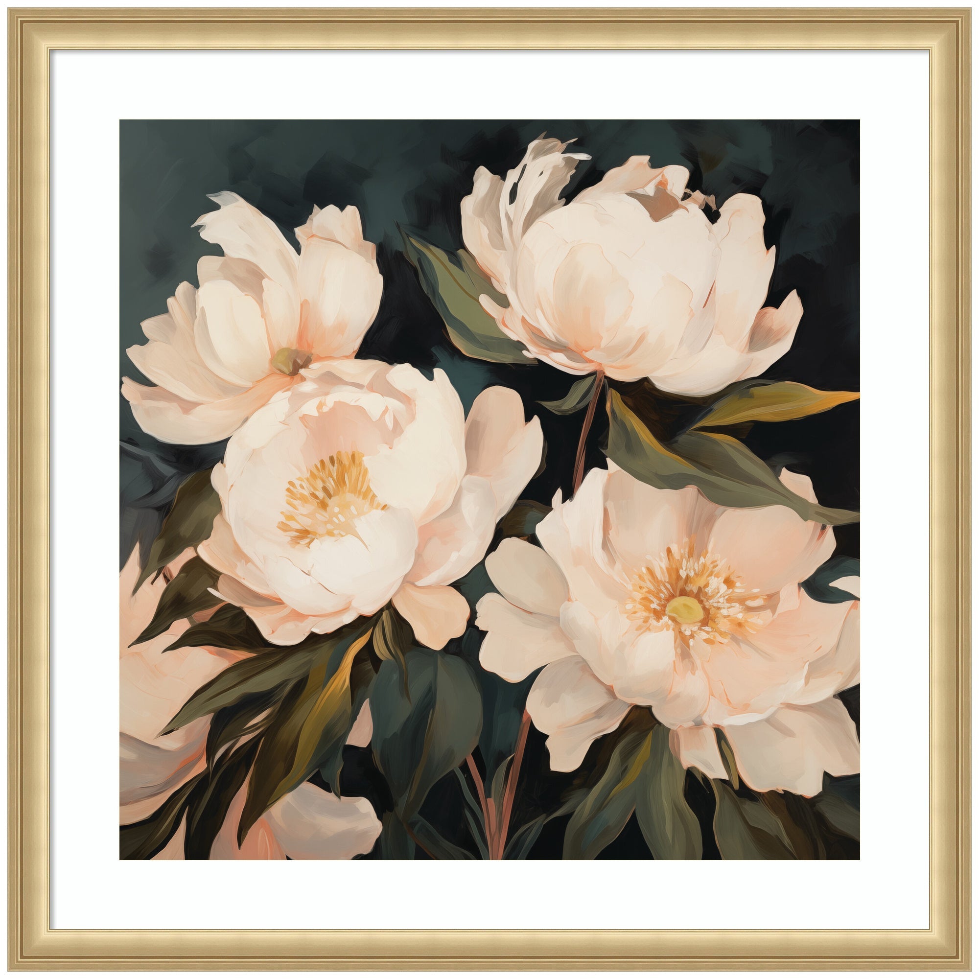 Framed Art Beautiful Painterly Floral Bouquets 2 by The Creative Bunch Studio