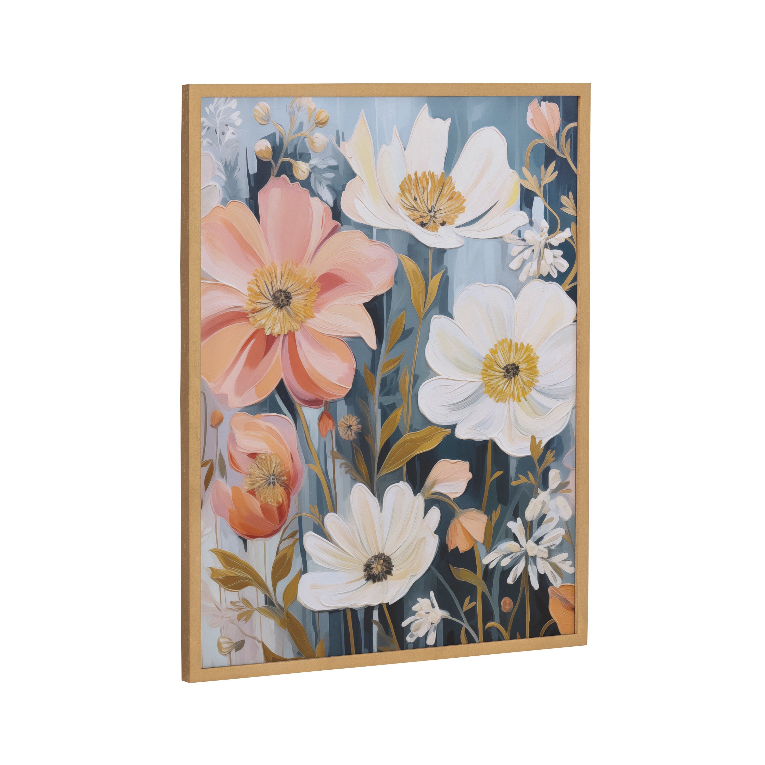 Gallery Boho Flowers in Muted Neutrals Print by The Creative Bunch Studio