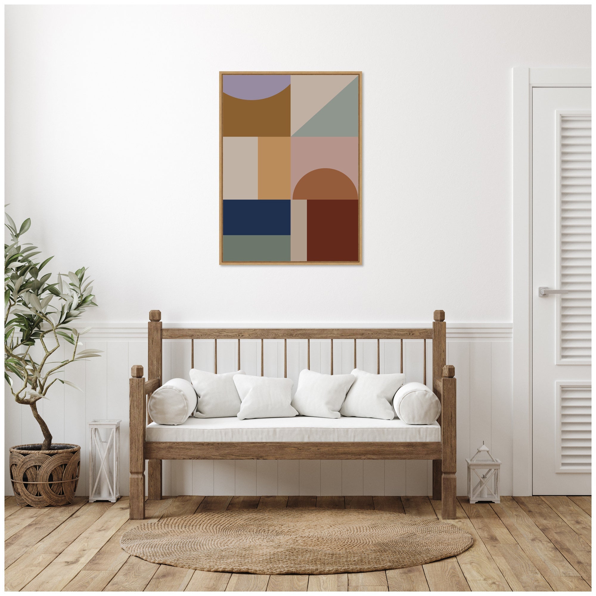 Modern Bohemian Pattern 2 by The Creative Bunch Studio Framed Canvas Wall Art Print