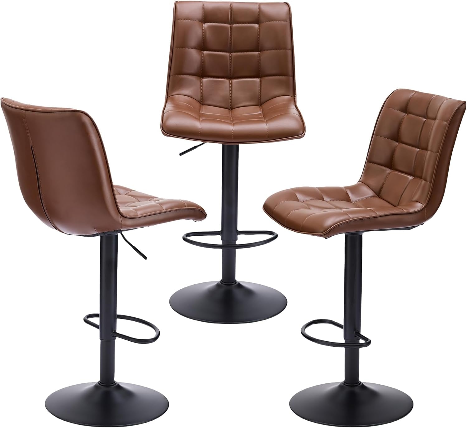 Swivel Counter Height Bar Stools Set of Three