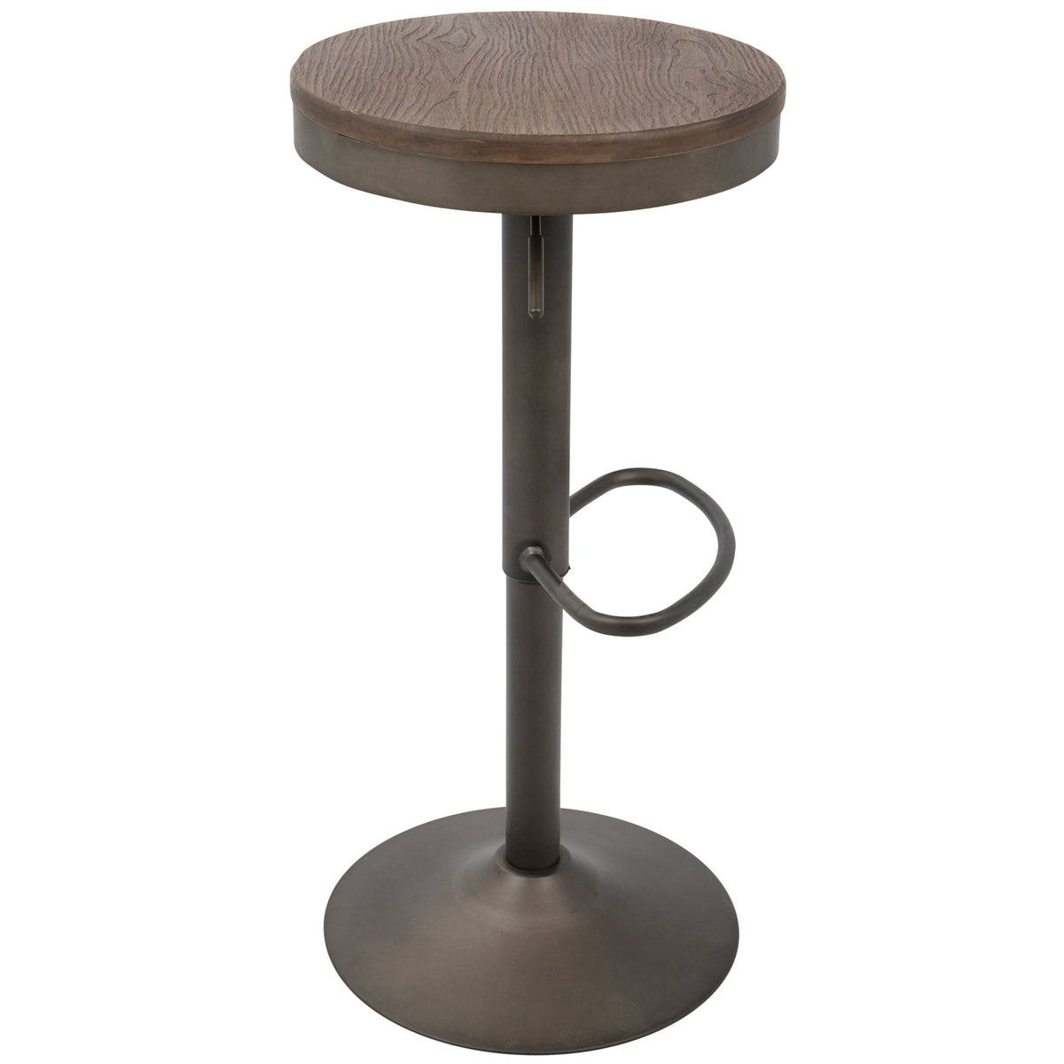 Adjustable Barstool in Antique and
