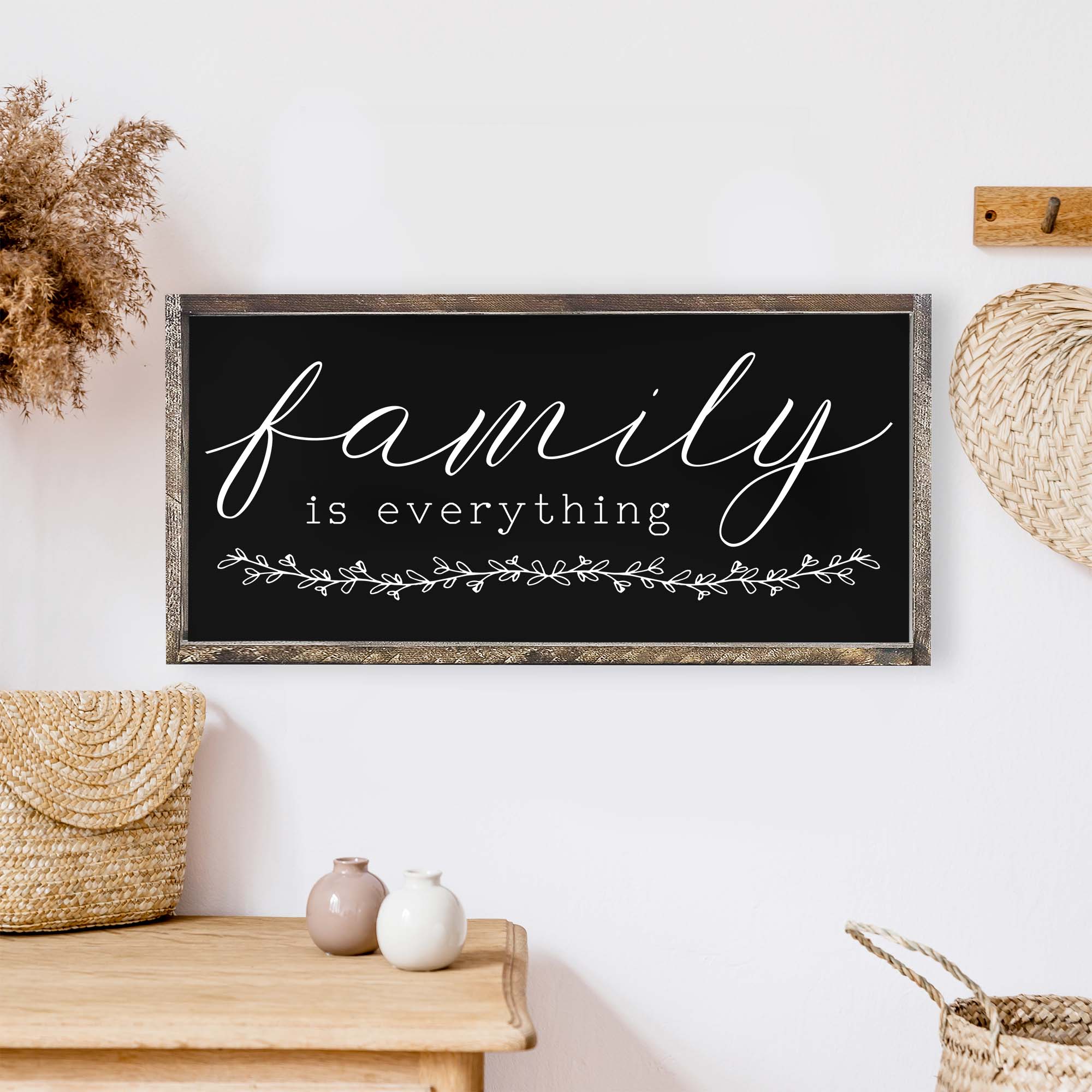 Family Is Everything Wood Sign-1