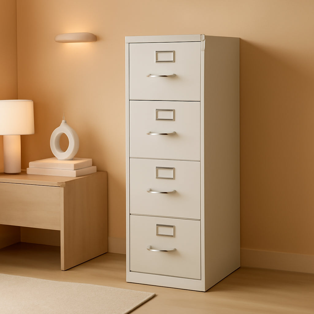 5 Drawer Filing Cabinet 310 Series Full Suspension Gray