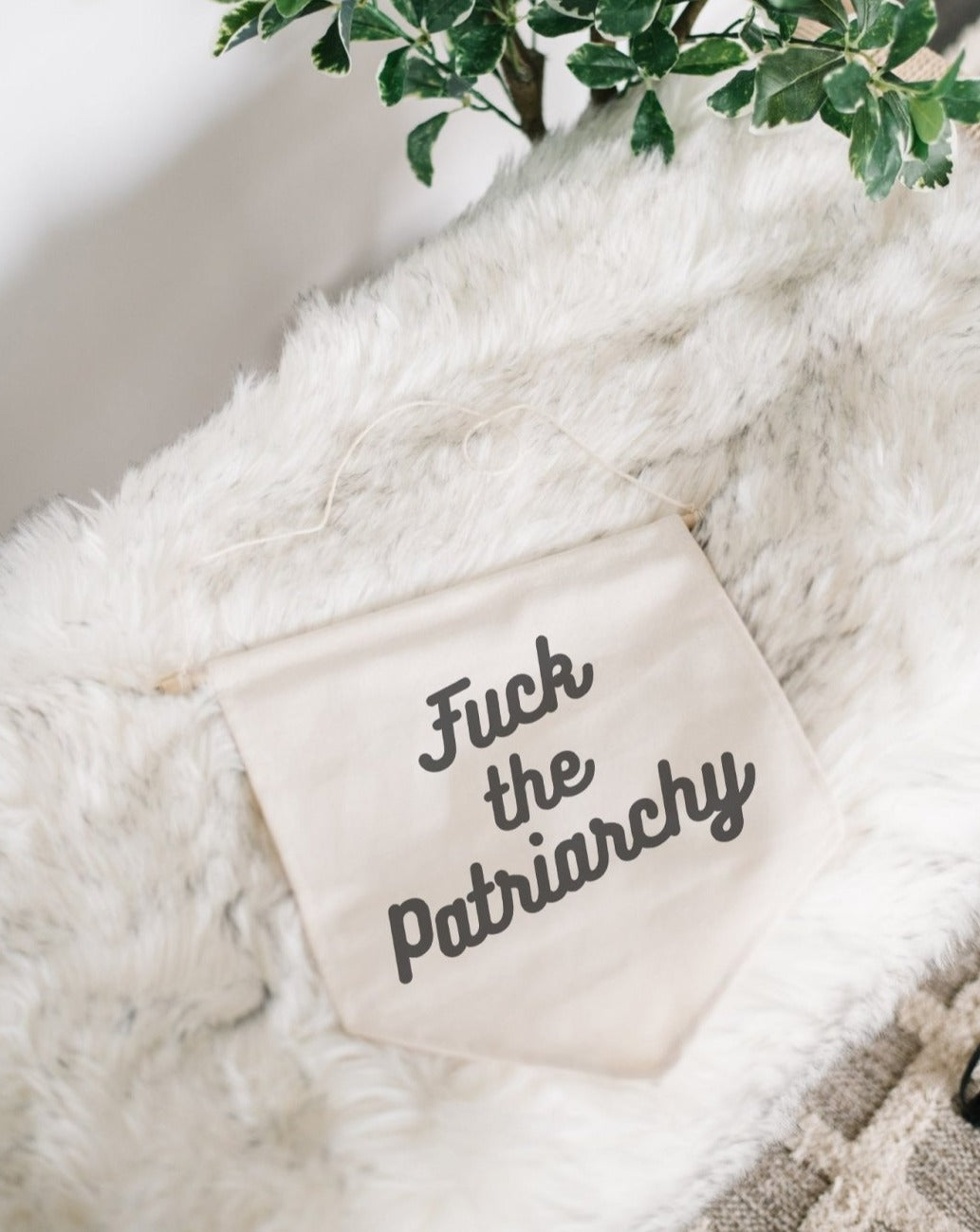 F*ck the Patriarchy Canvas Banner-1