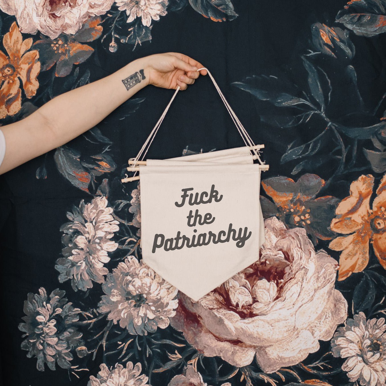 F*ck the Patriarchy Canvas Banner-0