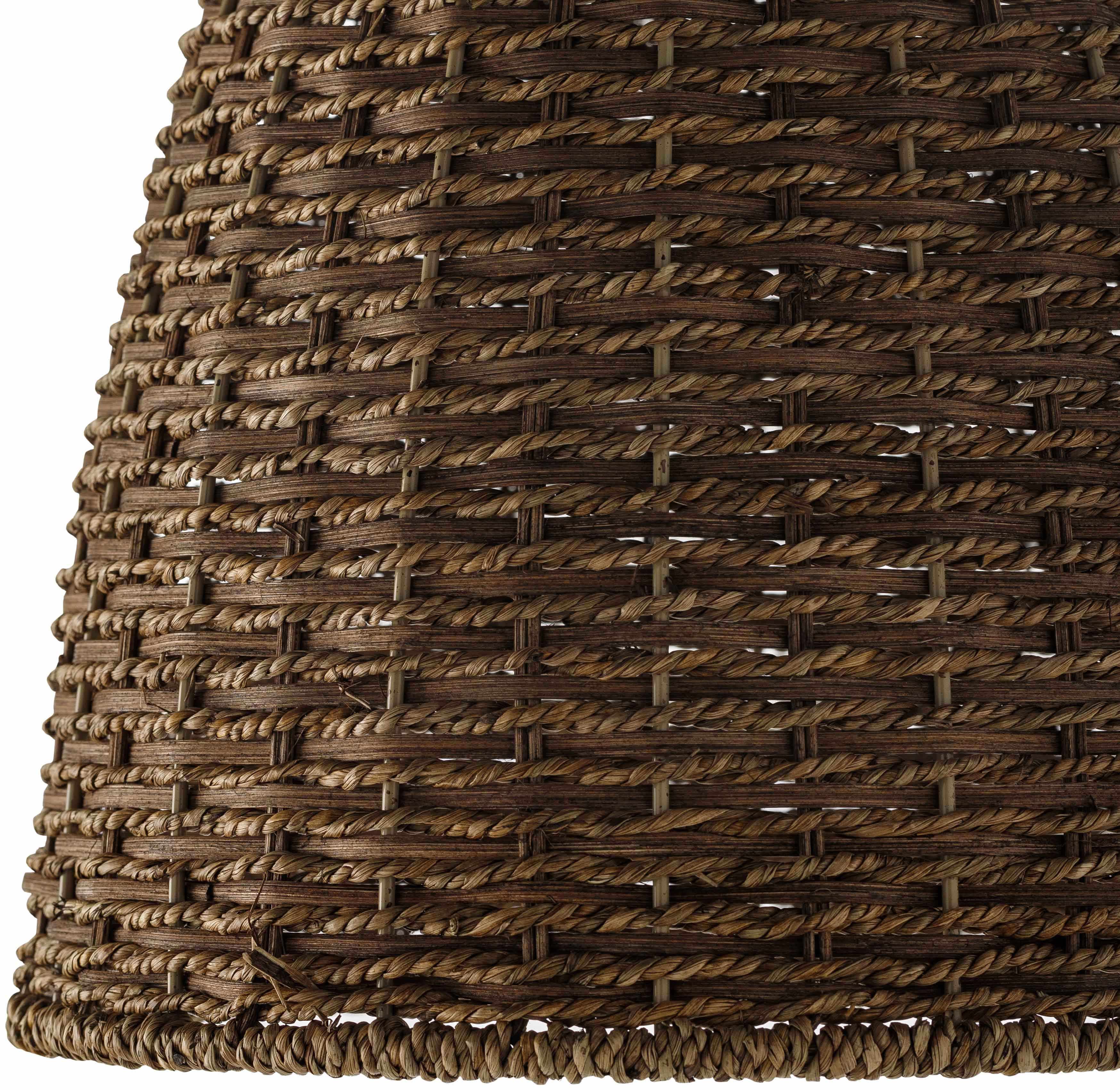 Ferreyres Southwestern Dark Brown Rattan Pendant-3