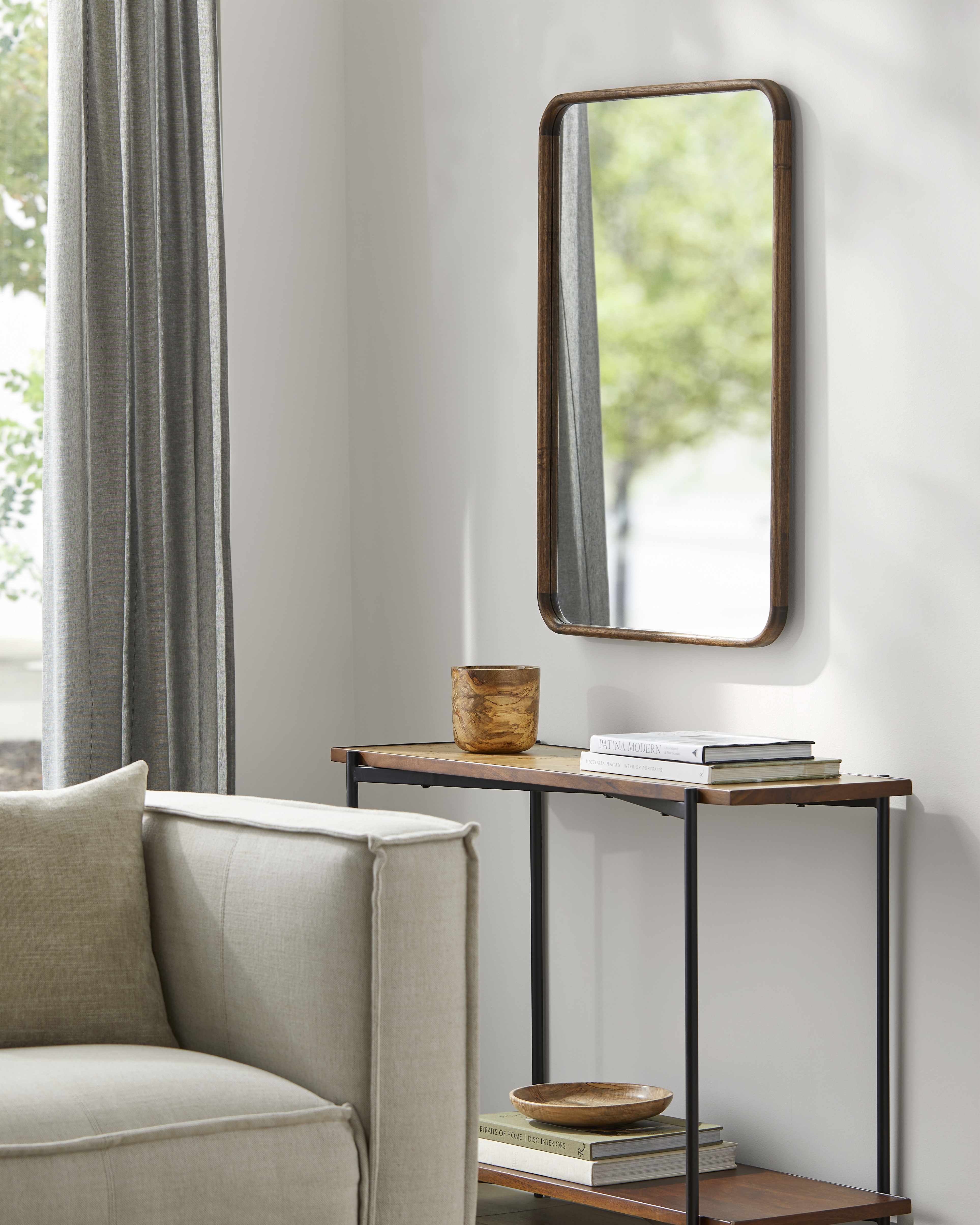 Formignana Dark Brown Circular Wall Mirror-4