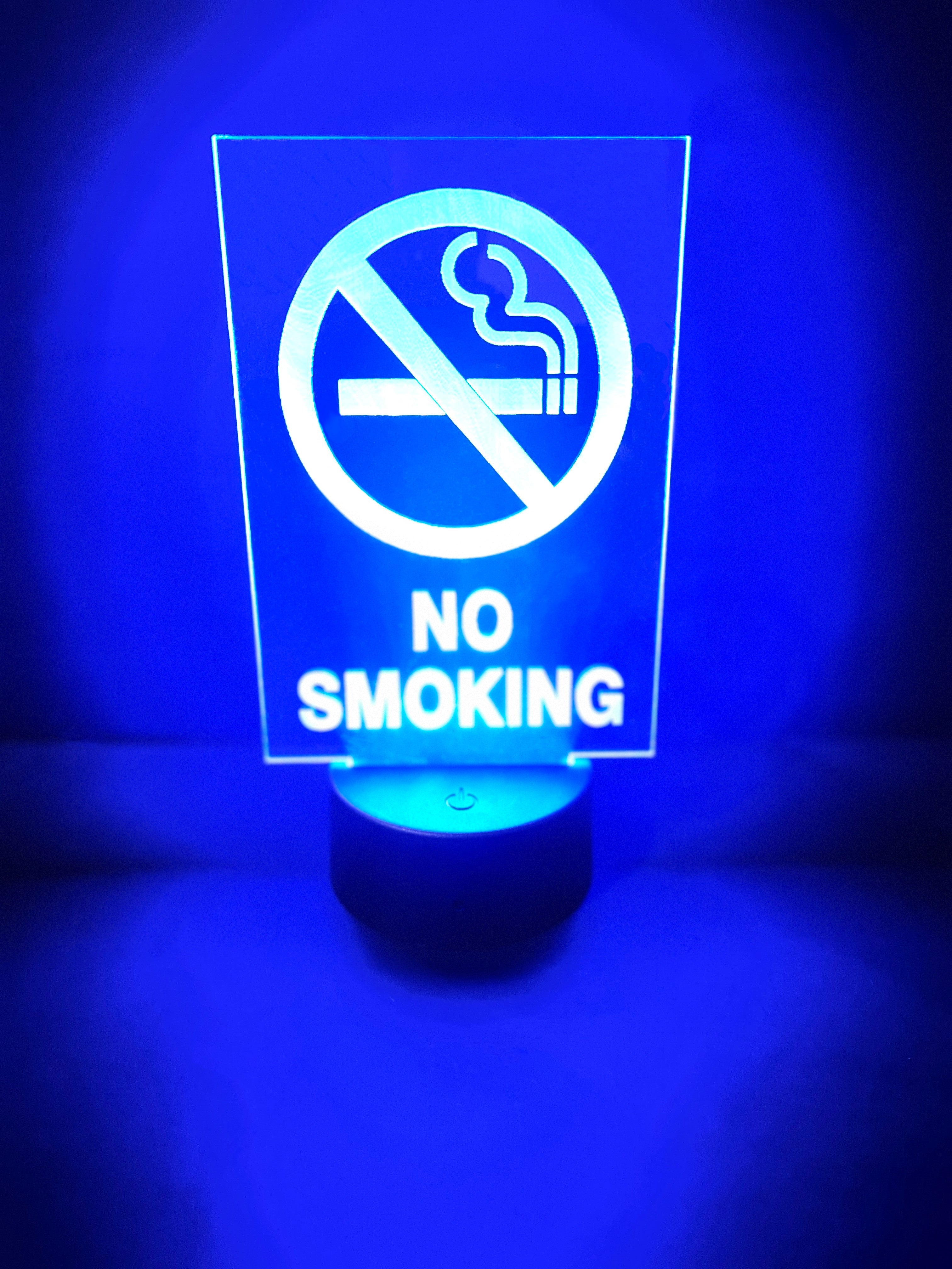 Illuminated No Smoking Sign-0