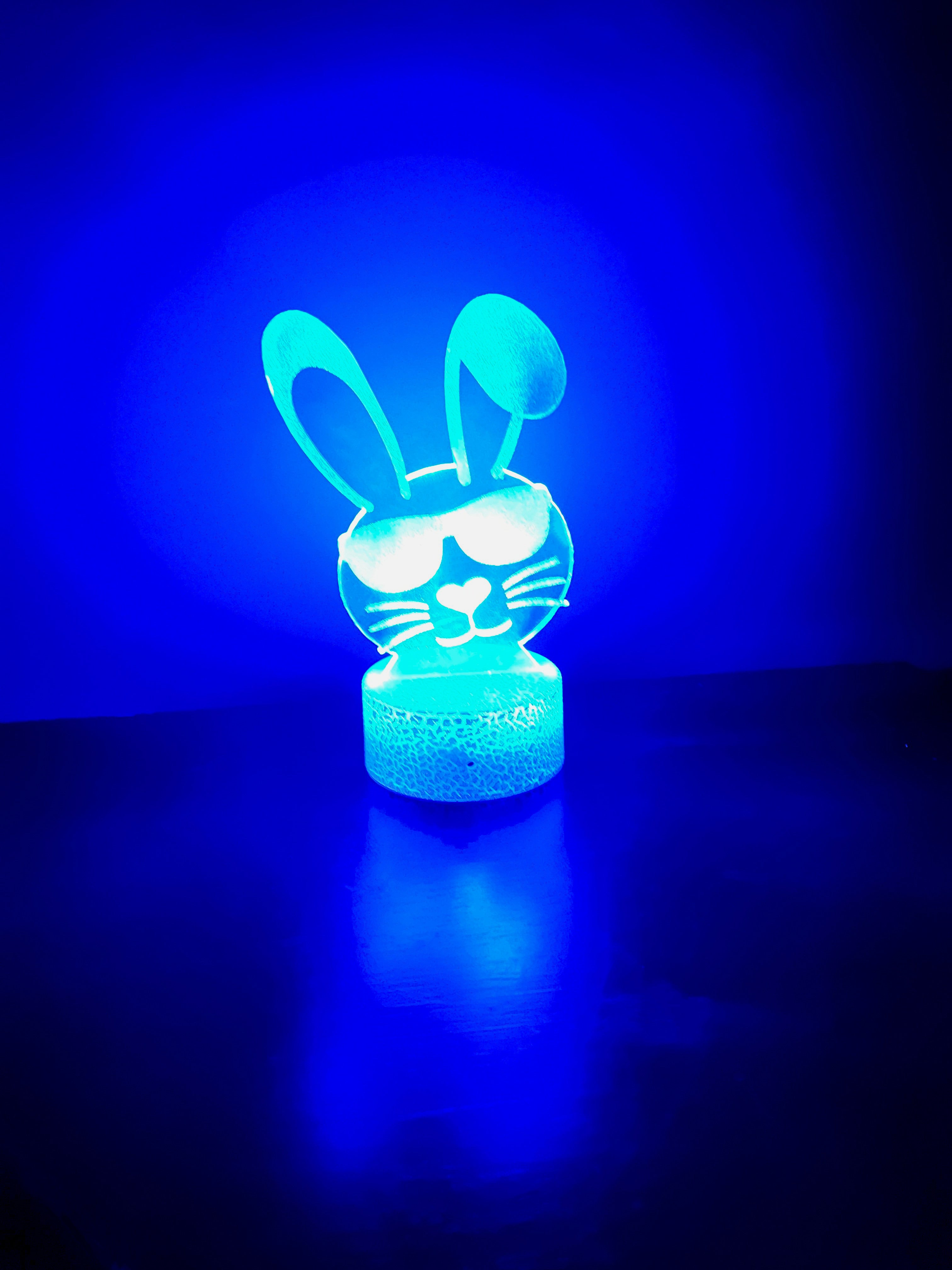 Cool Bunny Light with LED Crackle Base-0