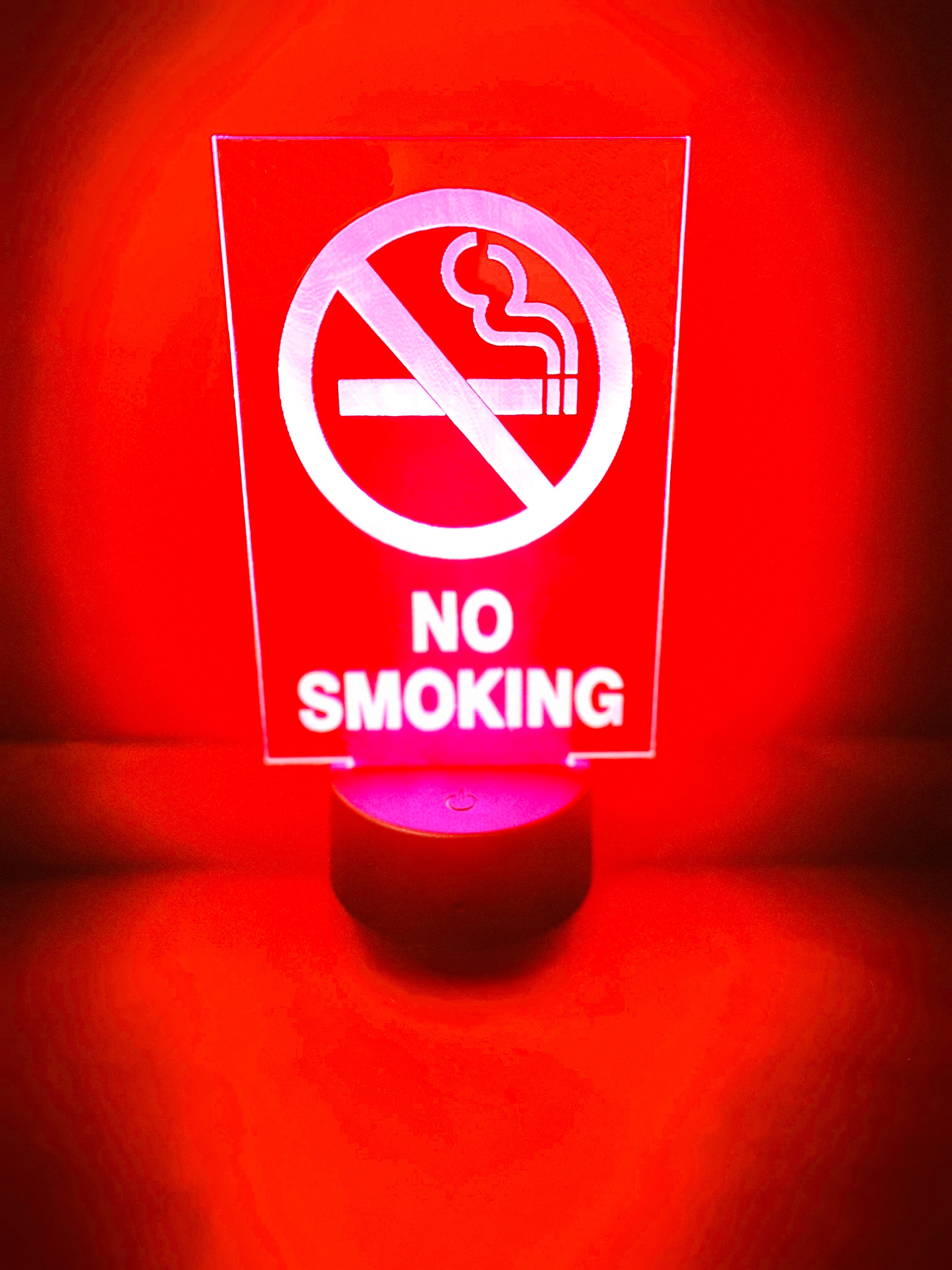 Illuminated No Smoking Sign-1