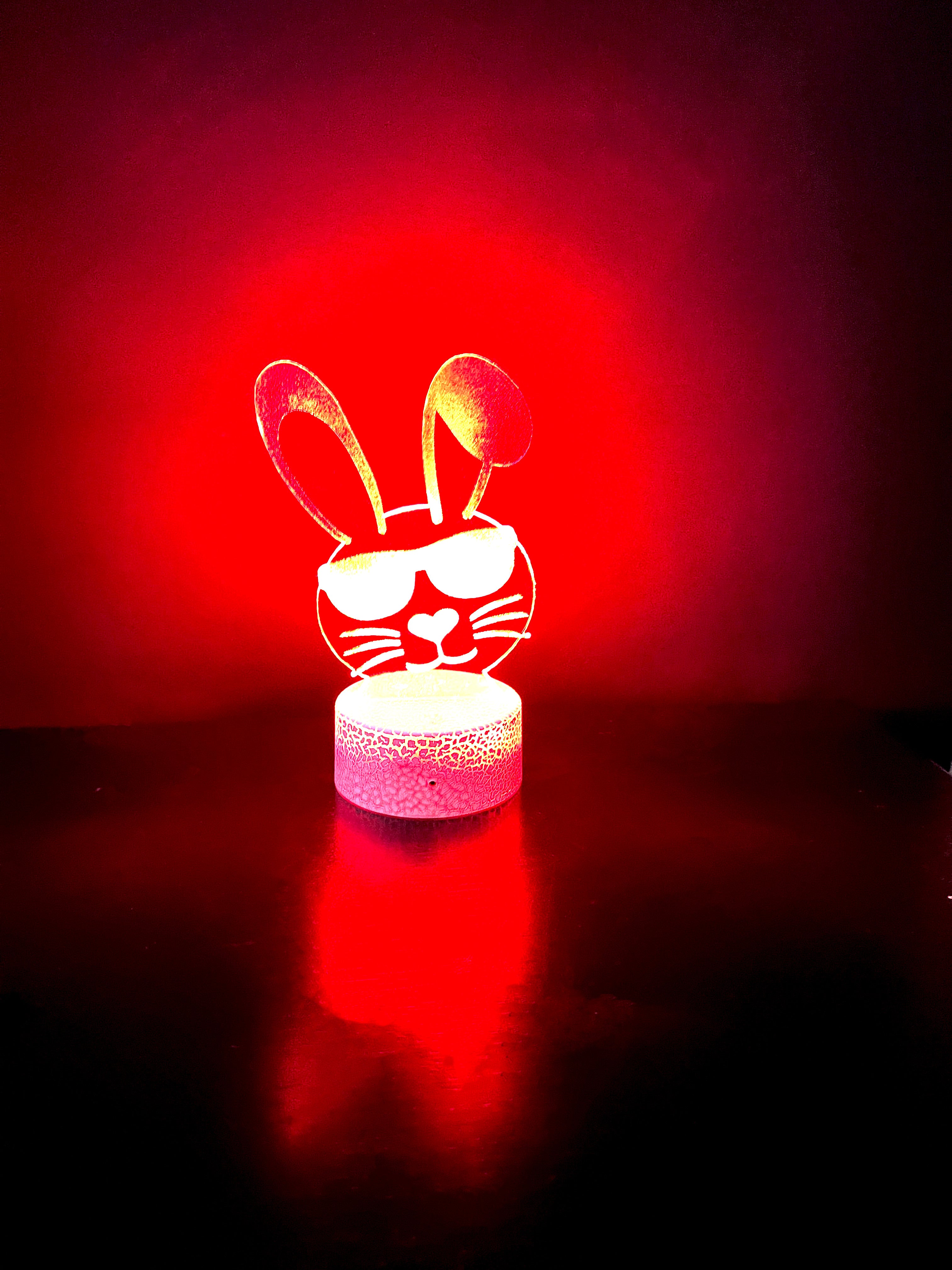 Cool Bunny Light with LED Crackle Base-1