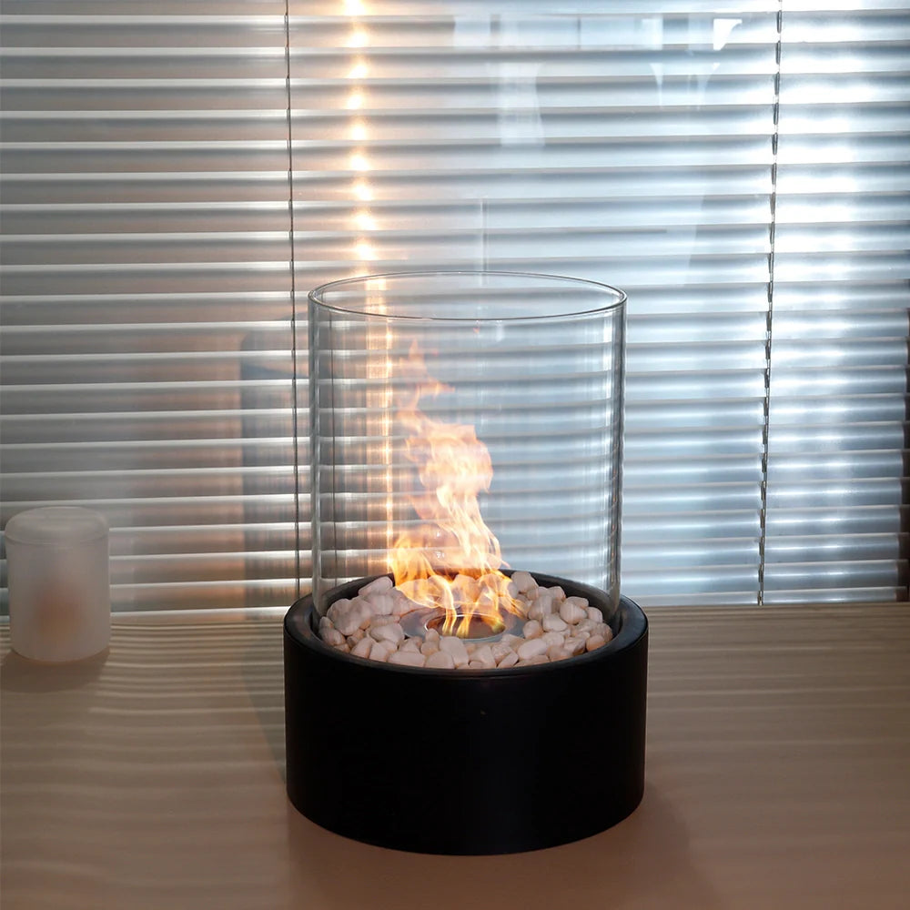 Extra Large Portable Tabletop Fire Bowl 22x28cm – Bio Ethanol Ventless Indoor/Outdoor-4