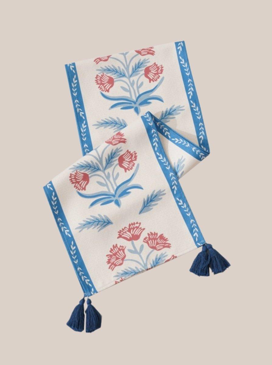 French Style Floral Table Runner - PRHOMZ