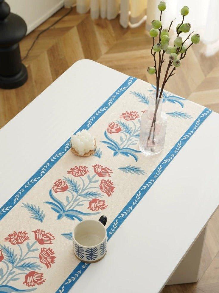 French Style Floral Table Runner - PRHOMZ