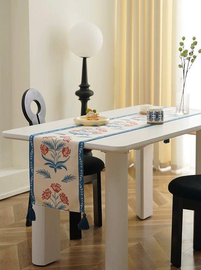 French Style Floral Table Runner - PRHOMZ