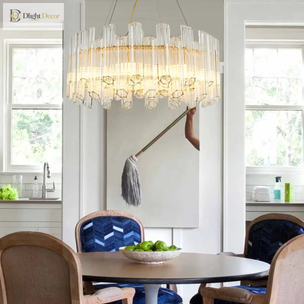 Freya Modern Crystal Chandelier | Dining Room Lighting