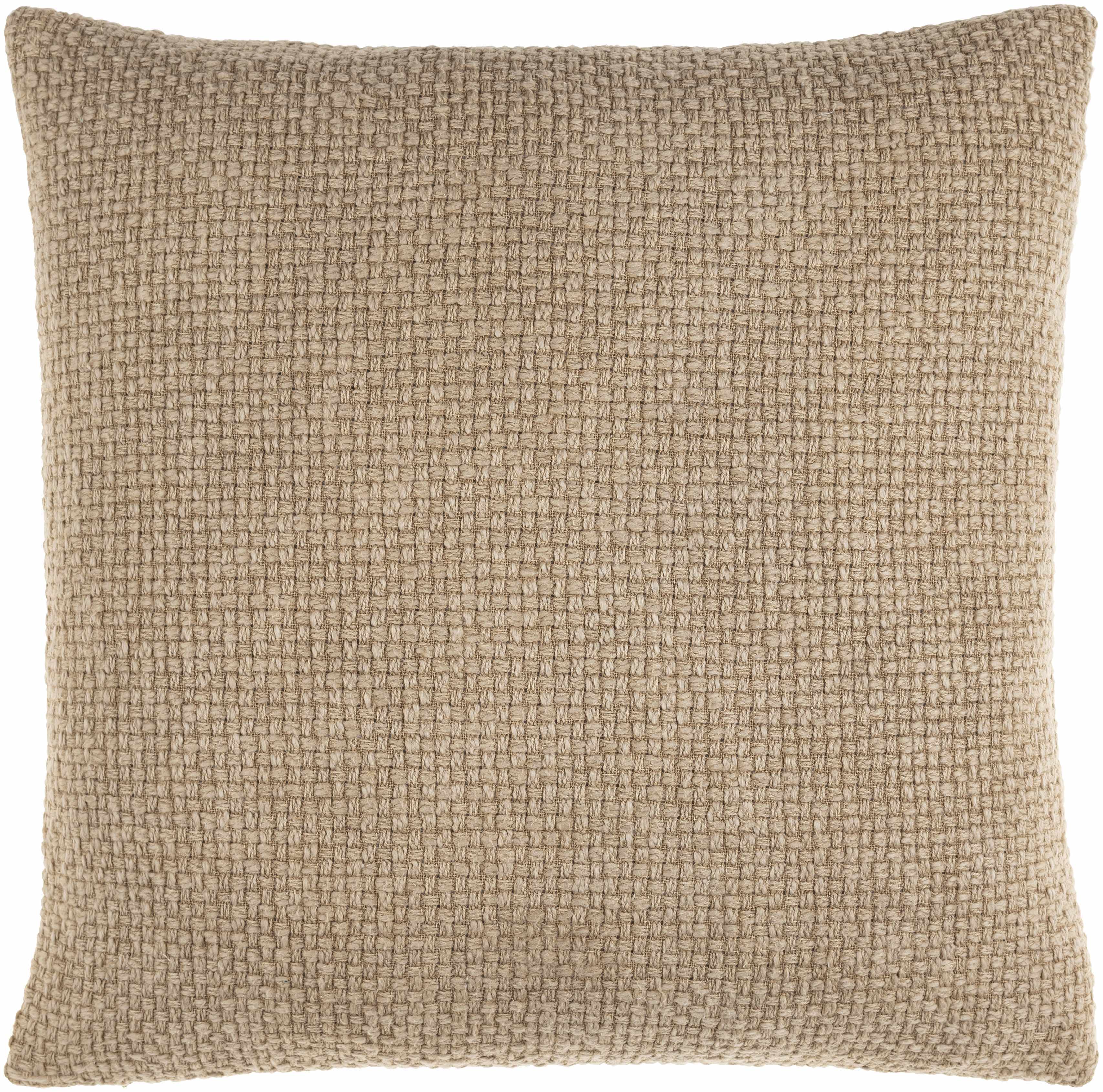 Funa Beige Square Throw Pillow-0