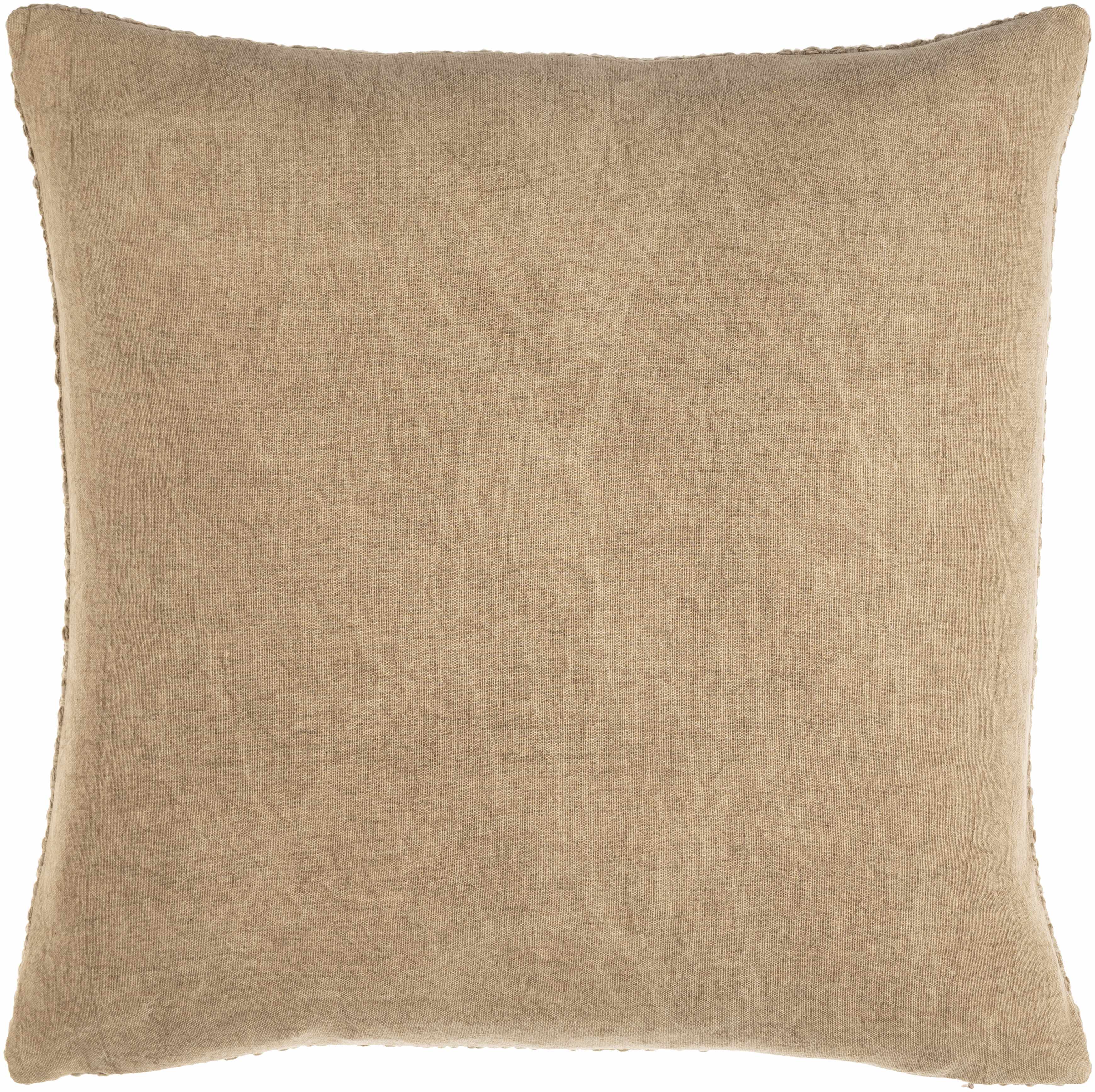 Funa Beige Square Throw Pillow-3
