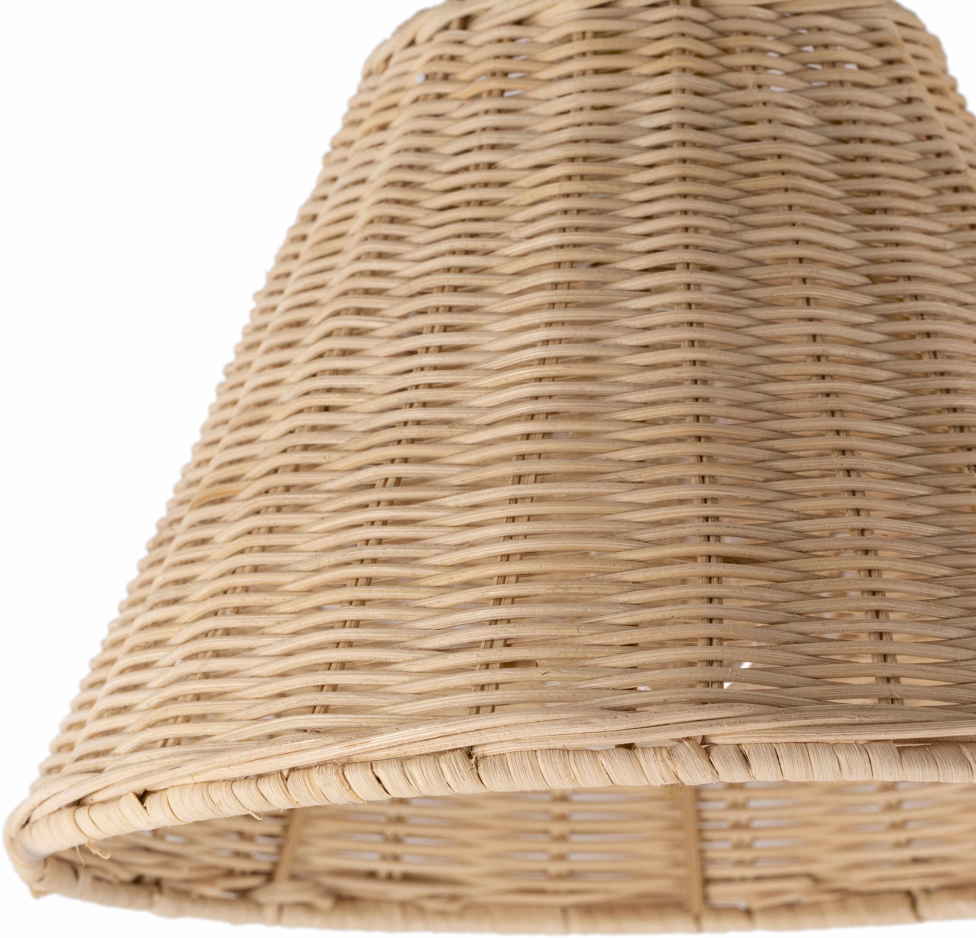 Gabas Gold Iron Rattan Wall Sconces - PRHOMZ