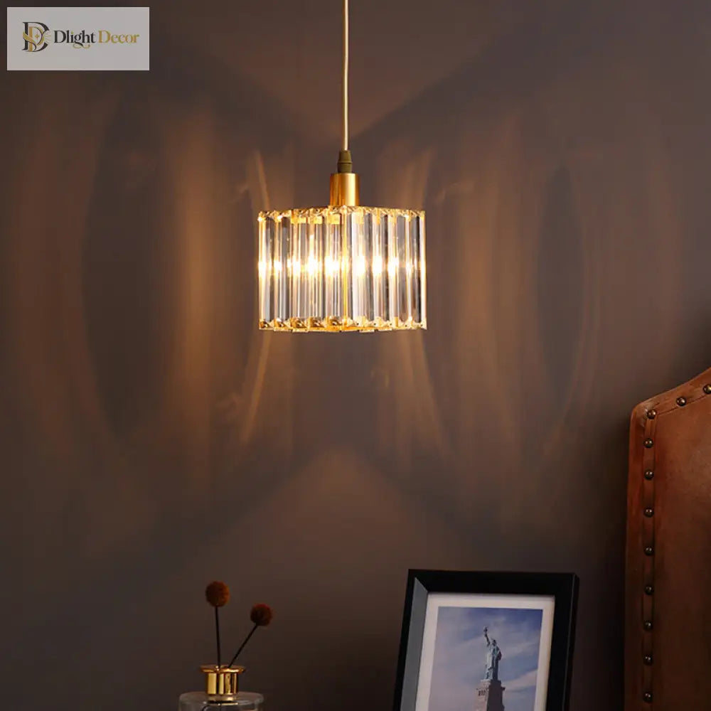 Gemma Crystal Gold Pendant Light | Dining Room Lighting