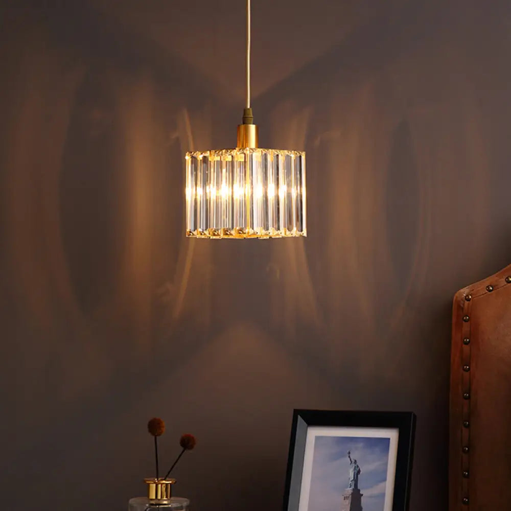 Gemma Crystal Gold Pendant Light | Dining Room Lighting