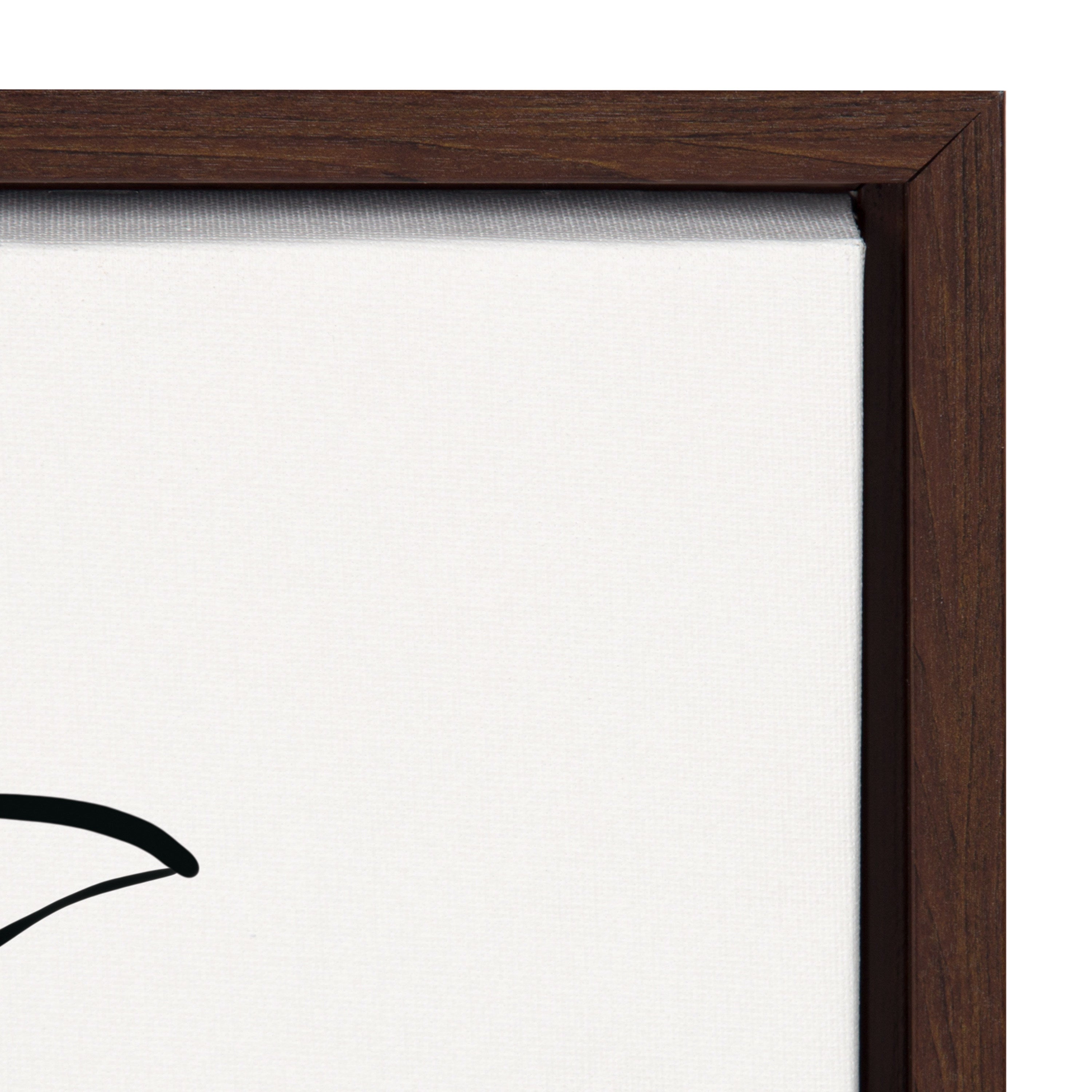 Sylvie Botanical Sketch Print No 2 Framed Canvas by The Creative Bunch Studio