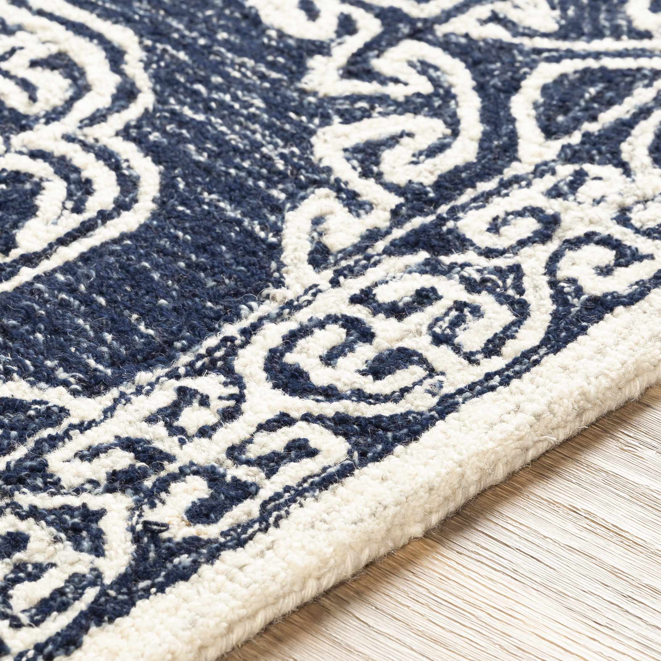 Glenoma Blue Regency Wool Rug-4