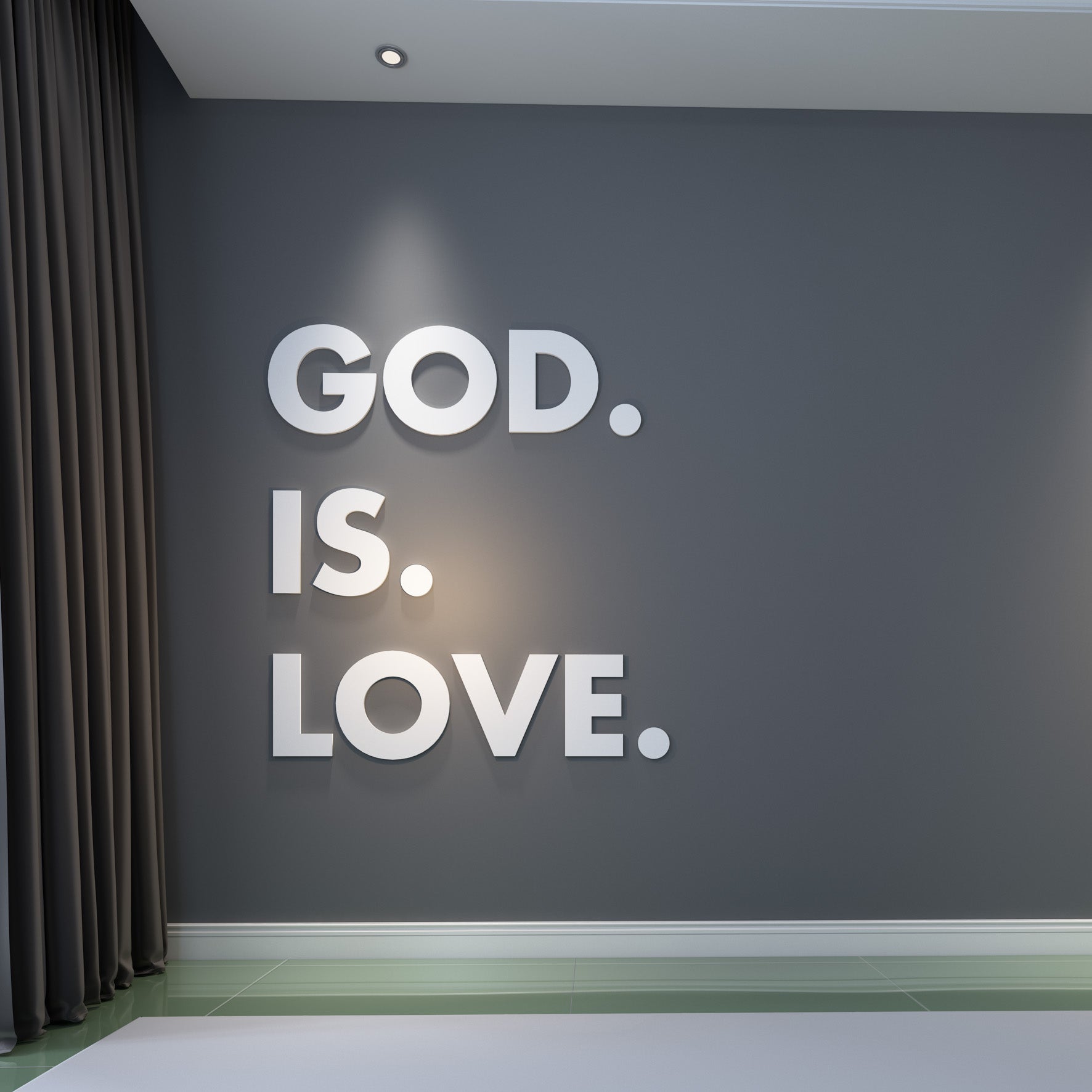 God is Love 3D Wall Decor-0