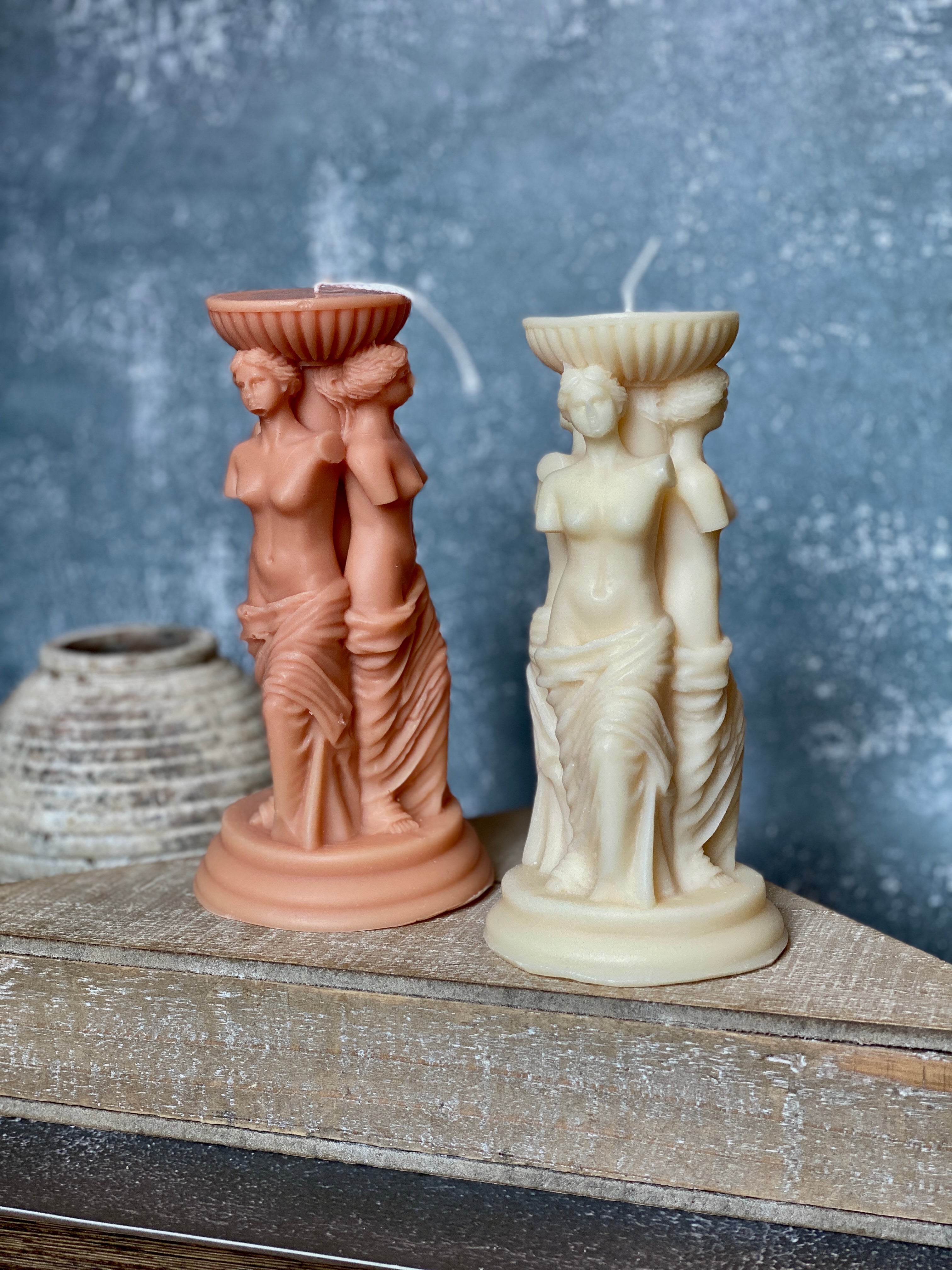 Goddess Trio Sculpture Candle-3