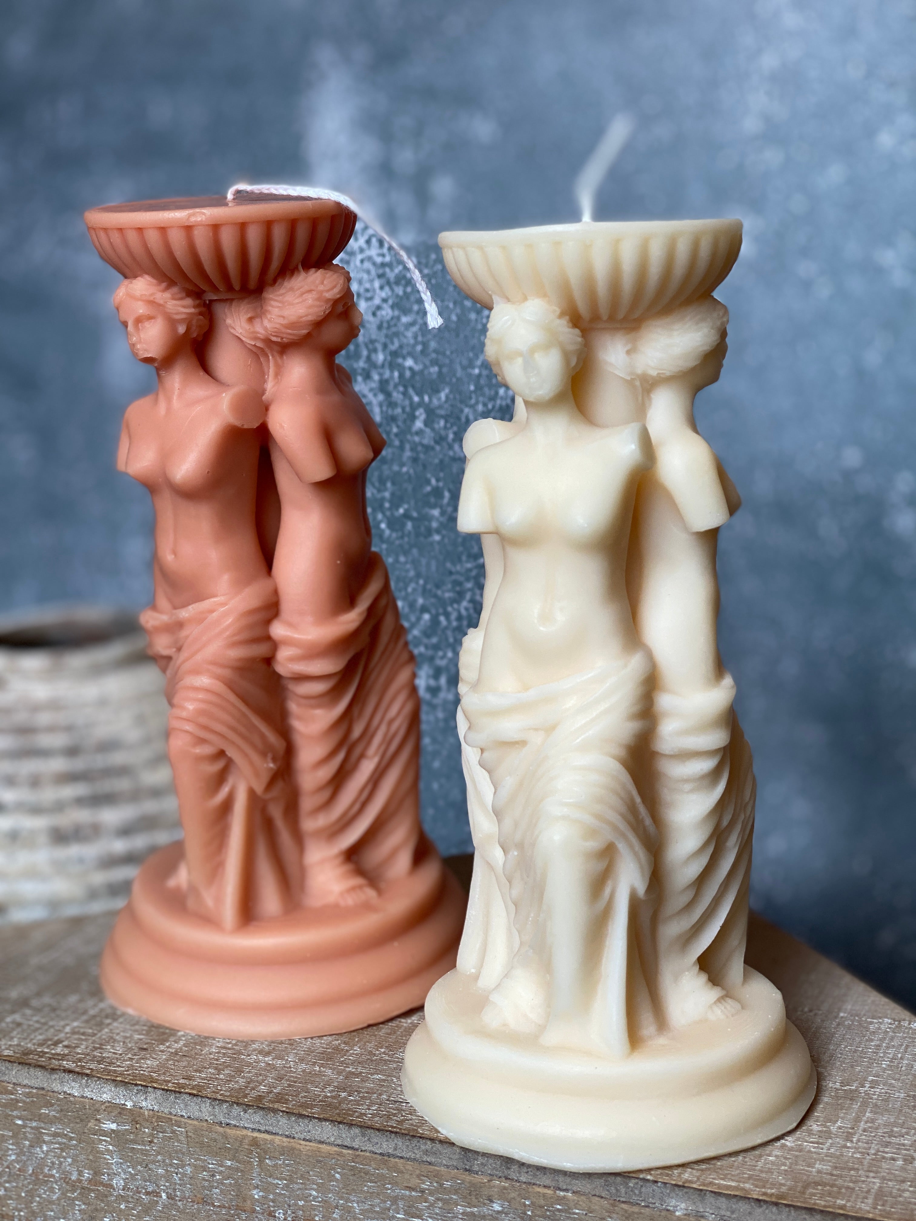 Goddess Trio Sculpture Candle-0