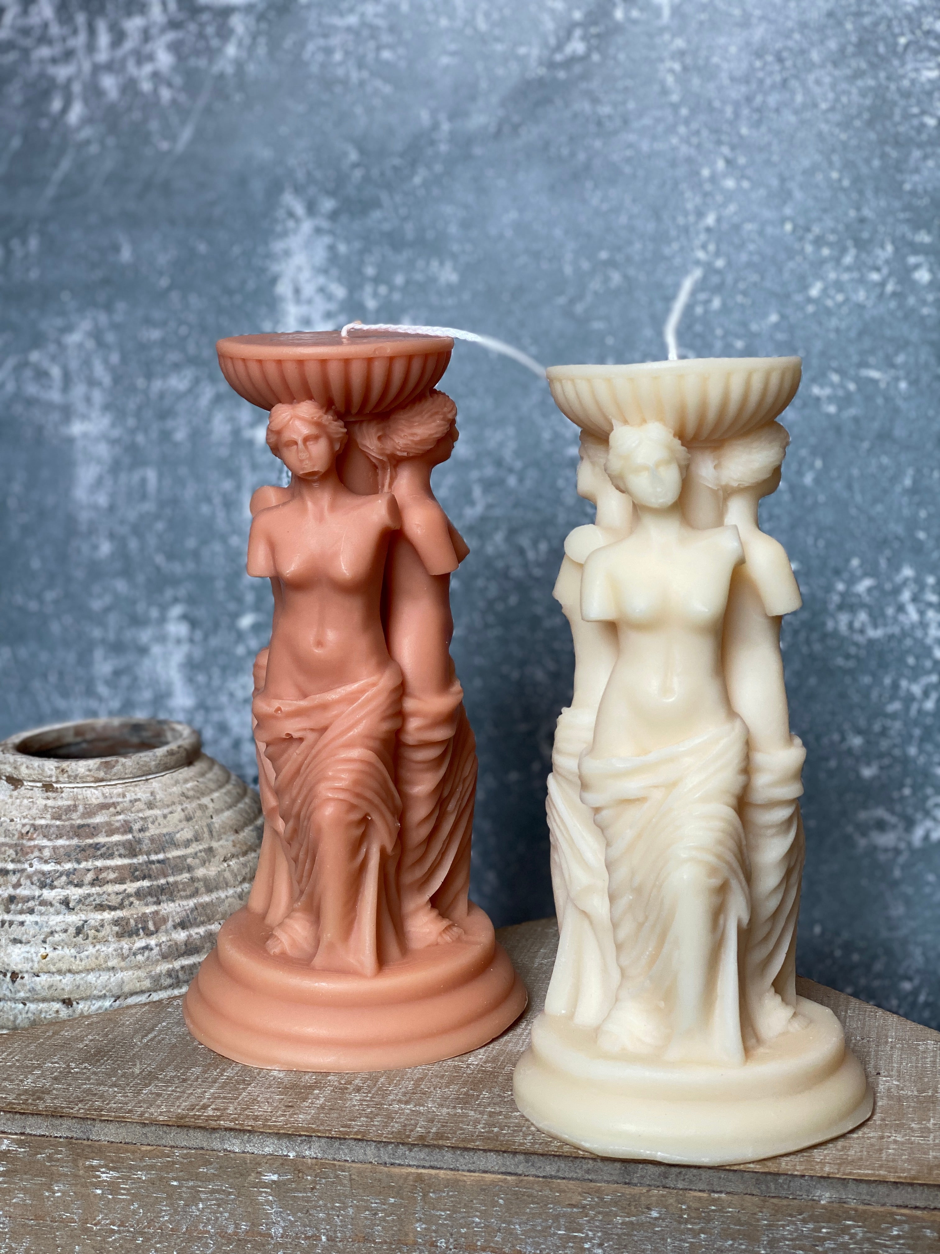 Goddess Trio Sculpture Candle-2