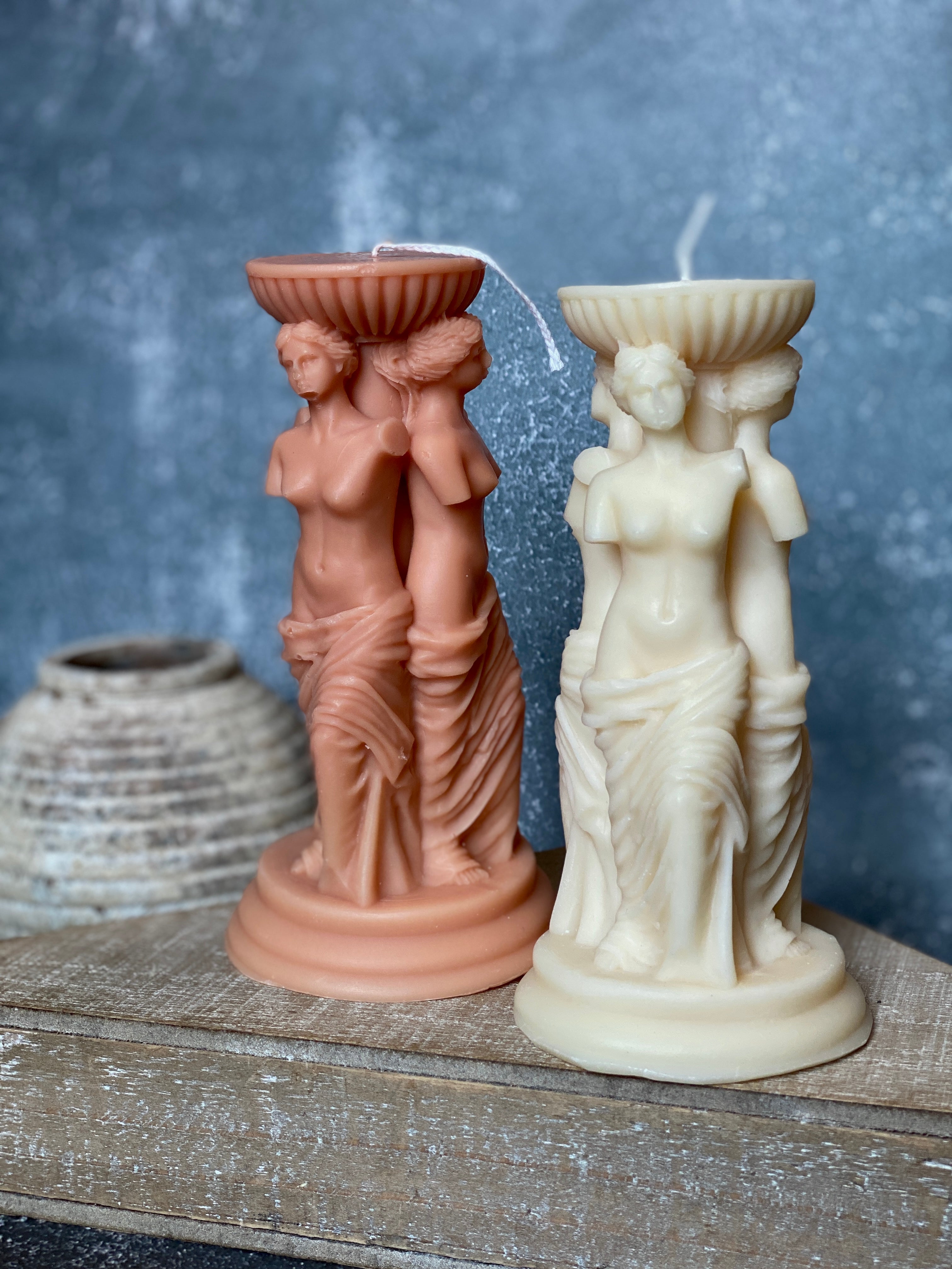 Goddess Trio Sculpture Candle-4