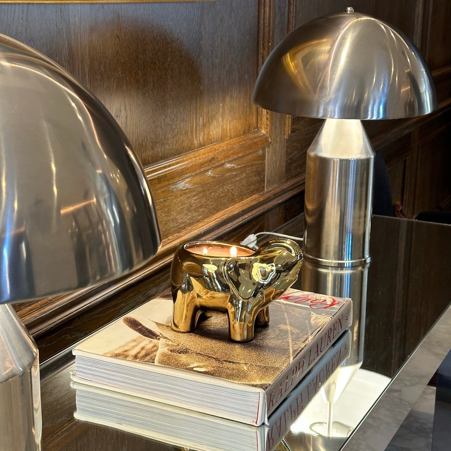 Gold Elephant Candle-2