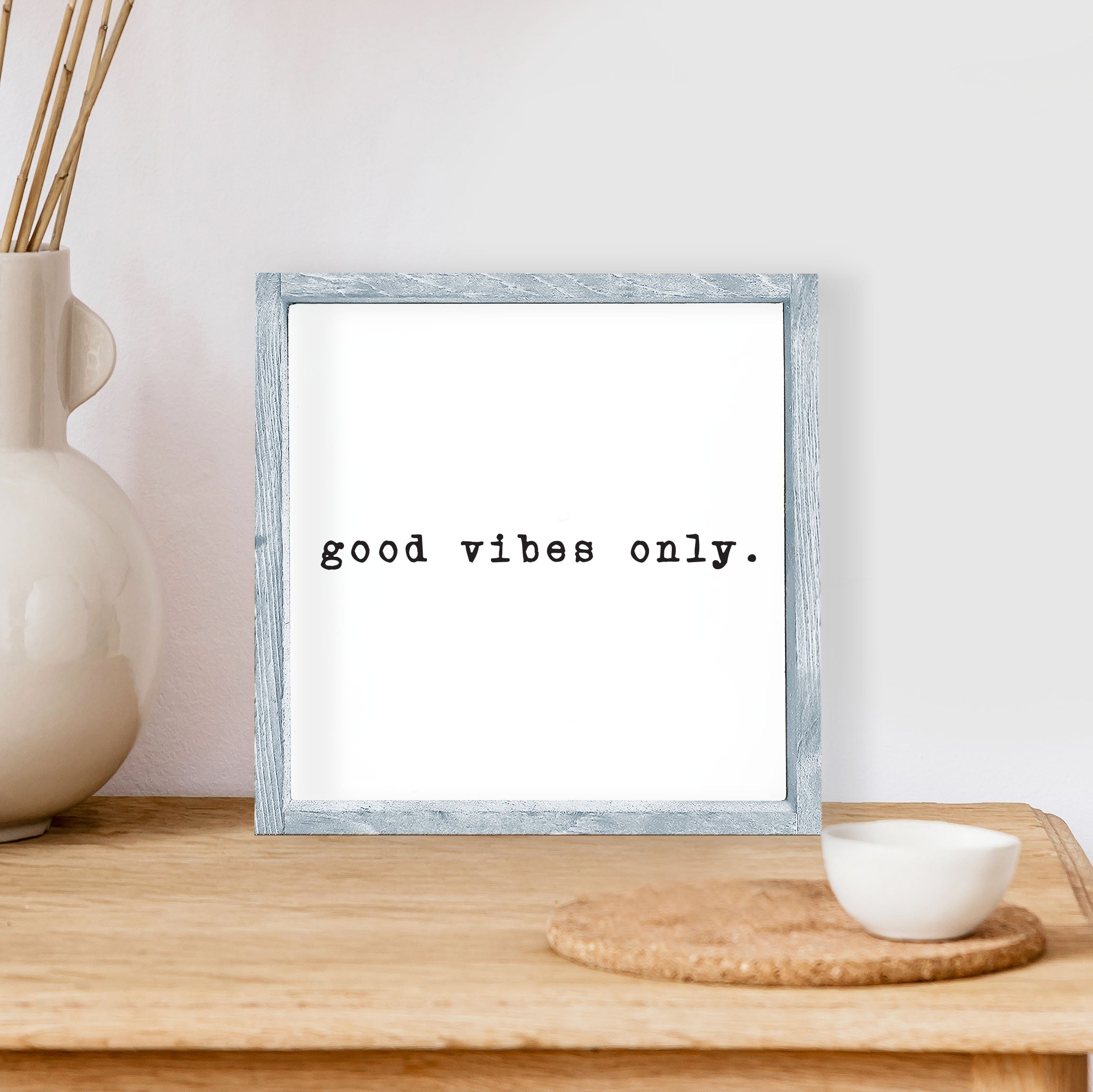 Good Vibes Only Wood Sign-2