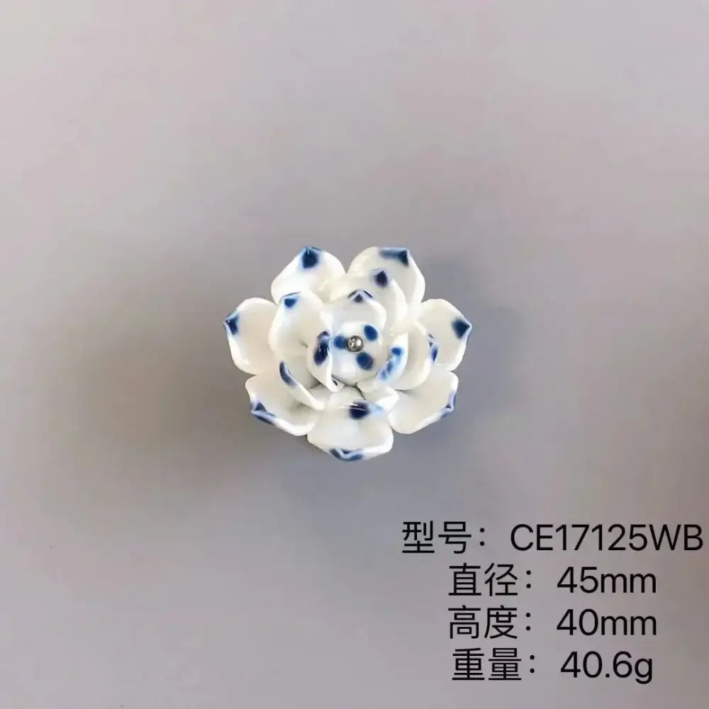 Handmade Ceramic Flower Knobs – Creative Cabinet and Drawer Knobs for Furniture Accessories
