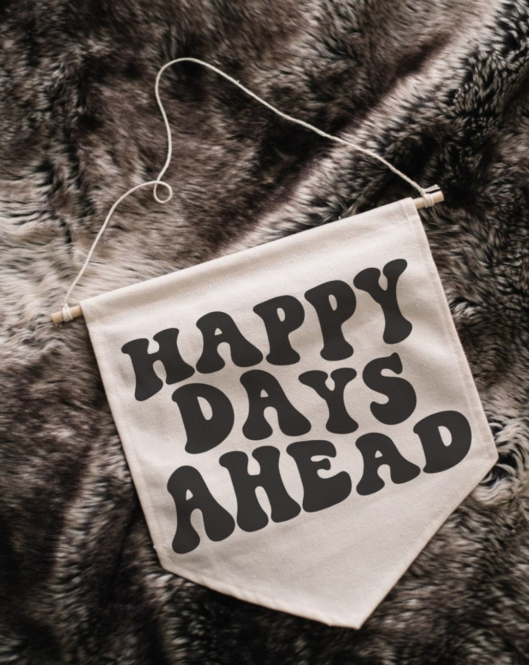 Happy Days Ahead Canvas Banner-2