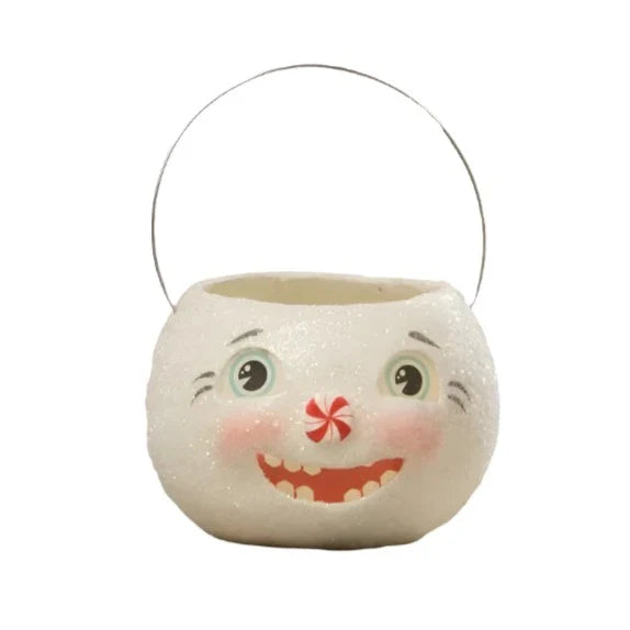 Happy Snowman Bucket Petite by Bethany Lowe Designs-0