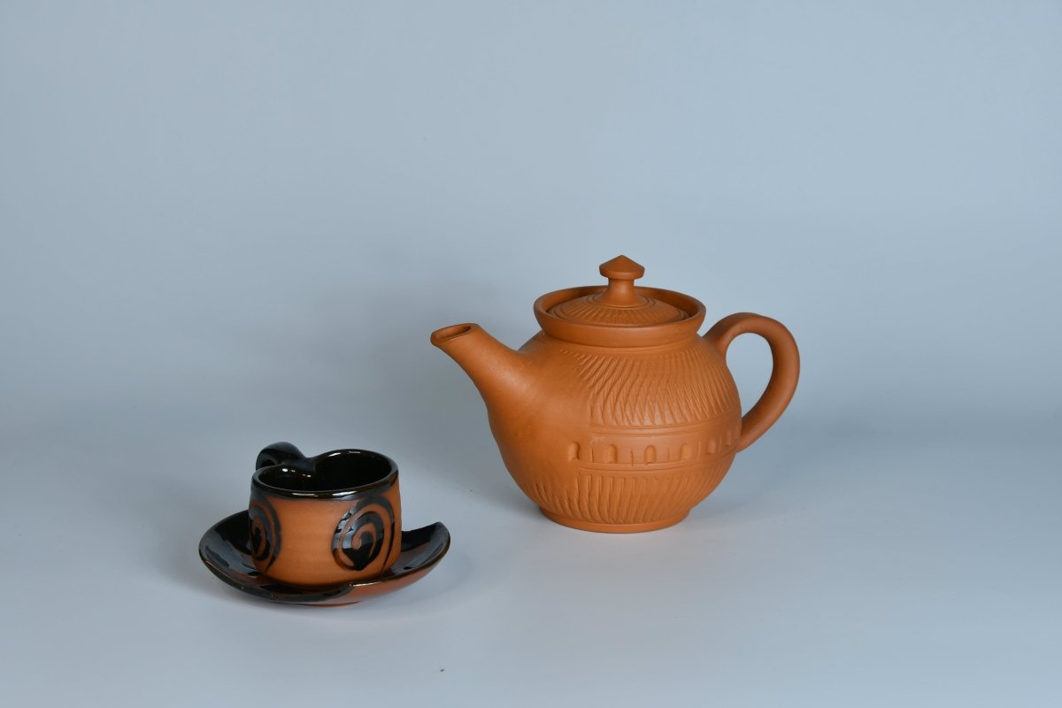 Terracotta Tea Cup Leaf-6