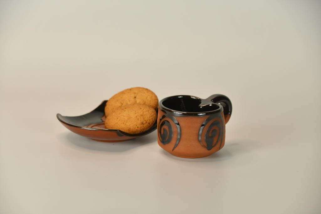 Terracotta Tea Cup Leaf-3