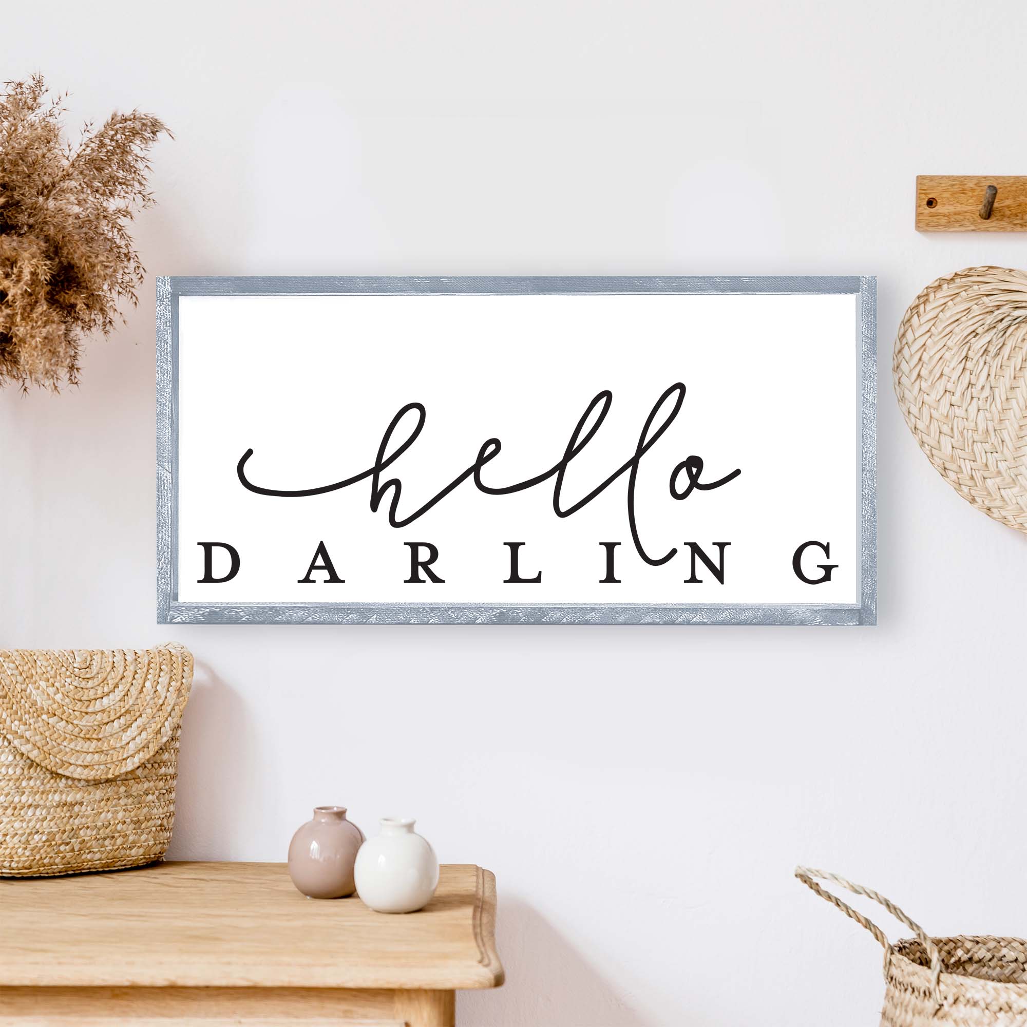 Hello Darling Wood Sign-2