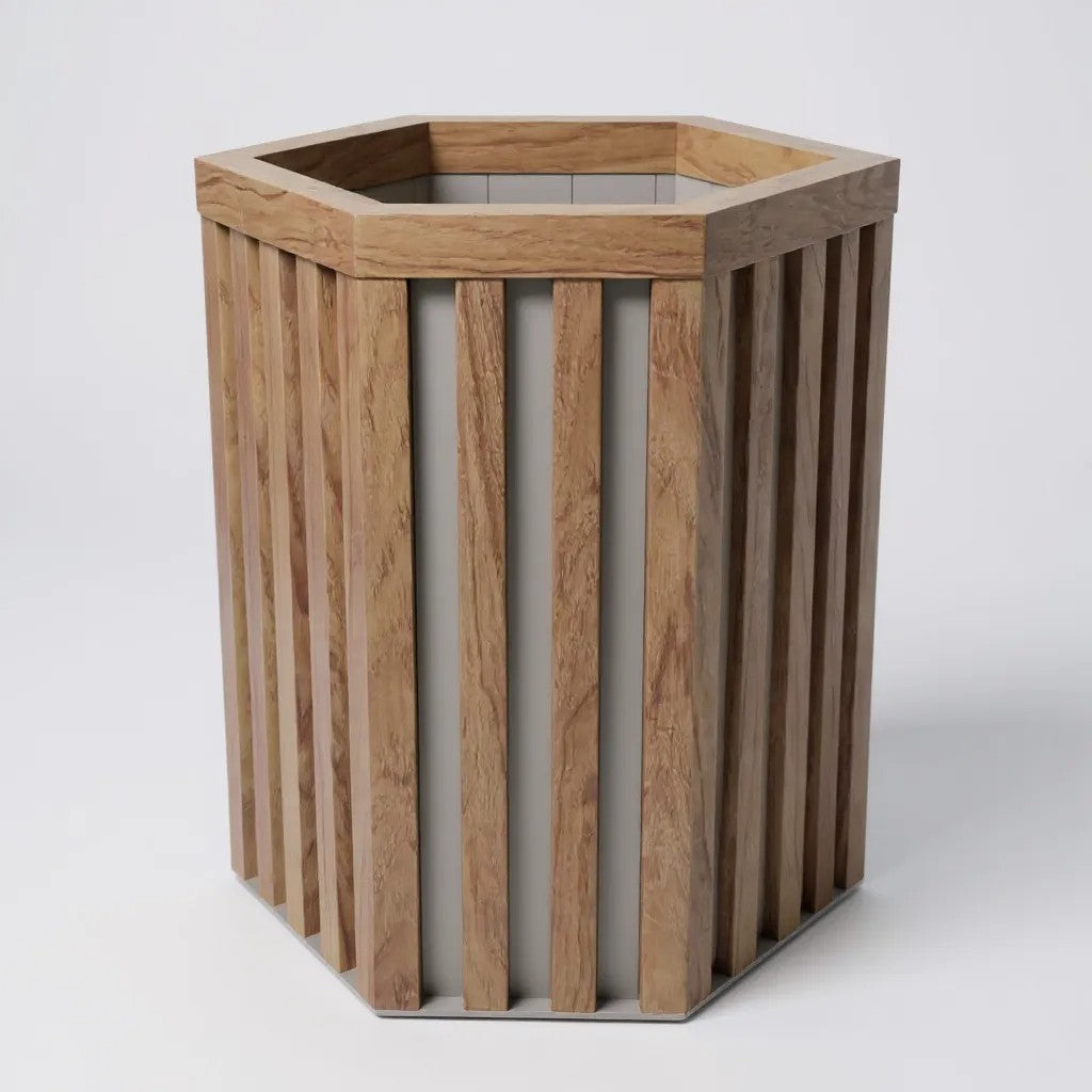 Hexagon Grove Column Planters - Small