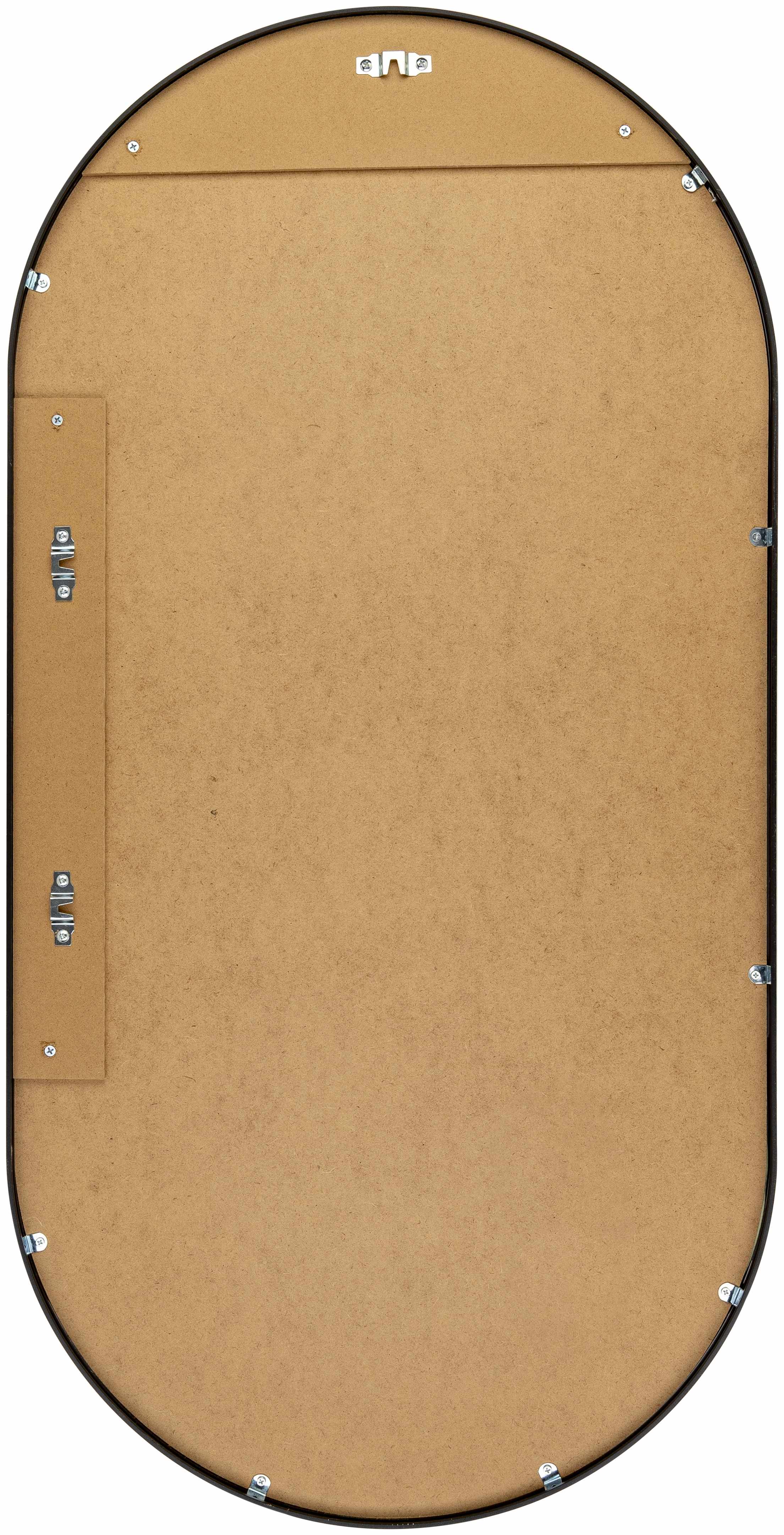 Hagenburg Black Iron Frame Mirror-0